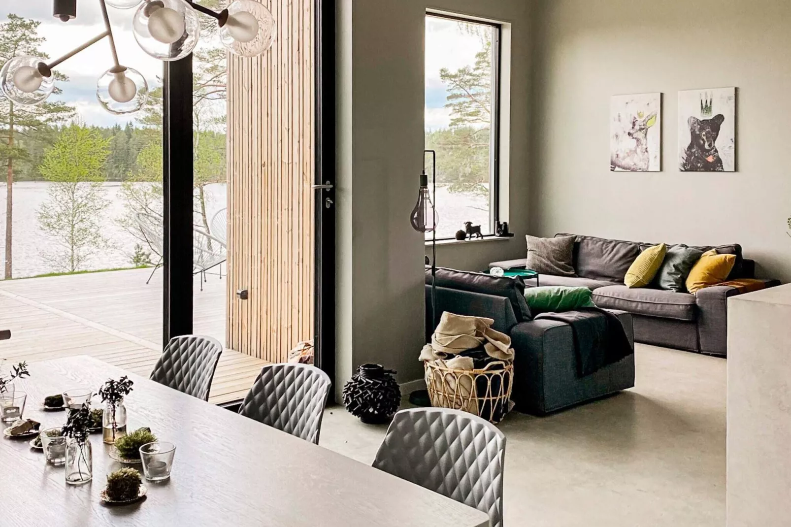 Moderne Lakeside Retreat-By Traum-Binnen