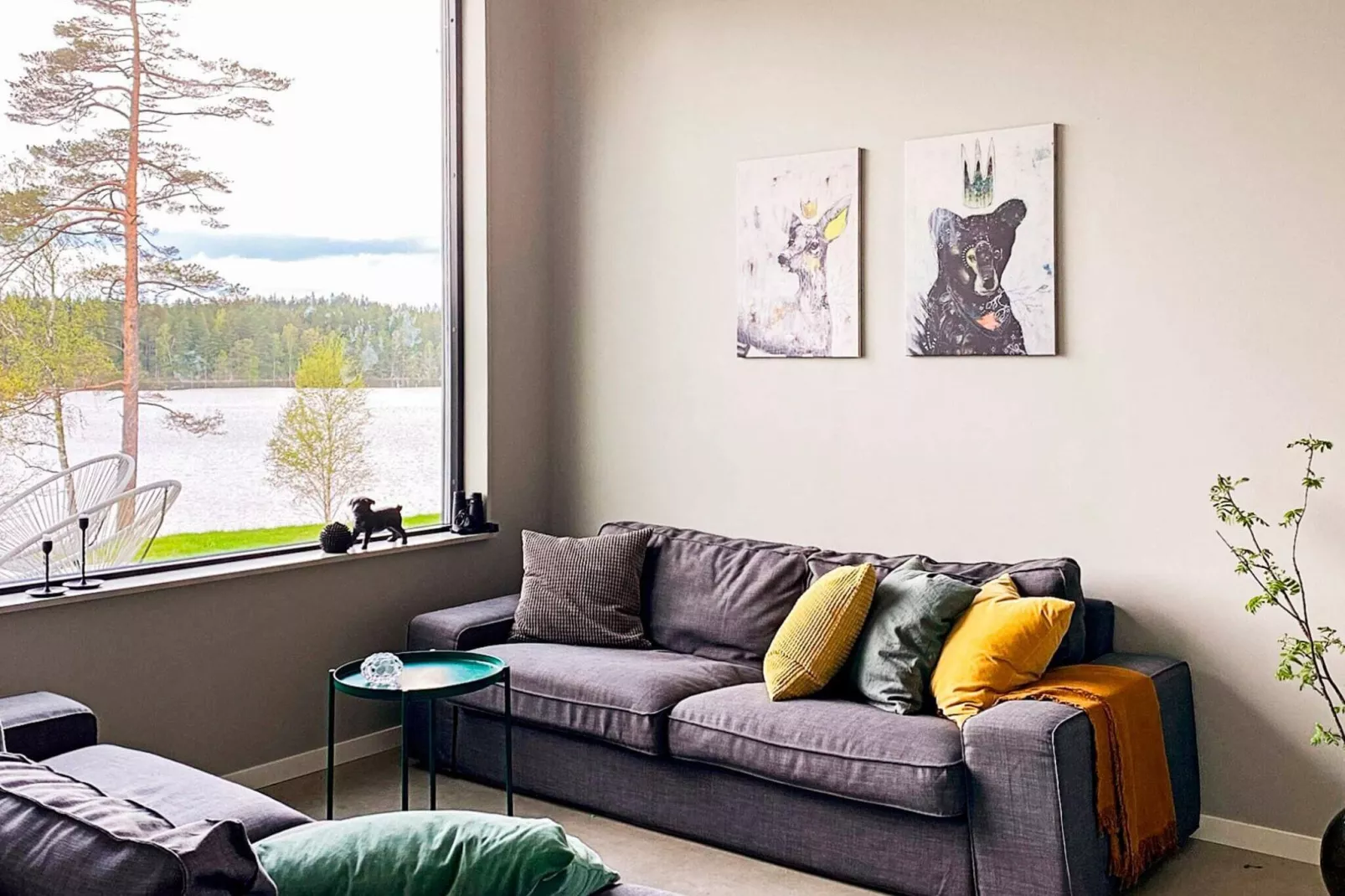 Moderne Lakeside Retreat-By Traum-Binnen