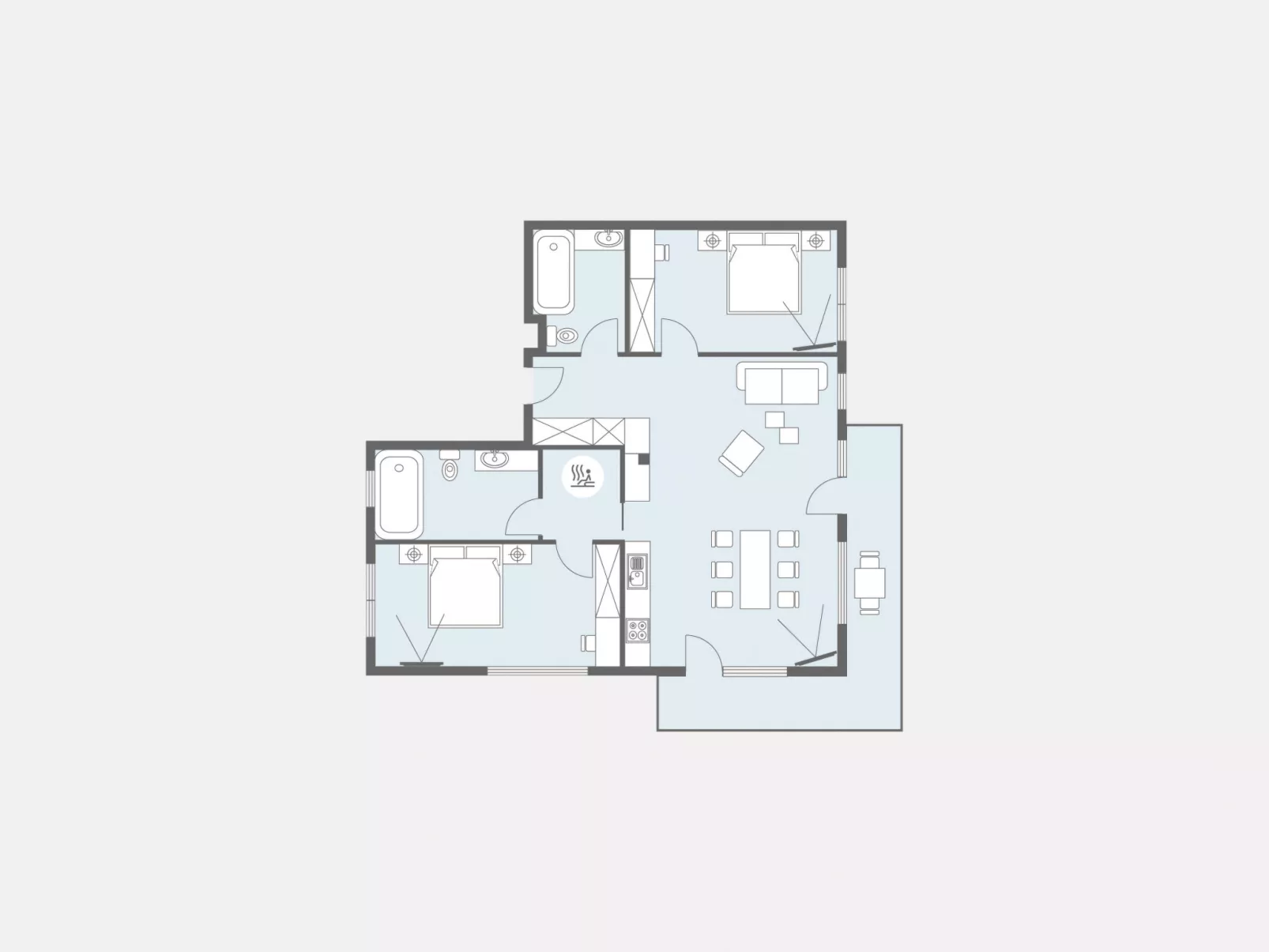 Bergschnucke Homes-Binnen