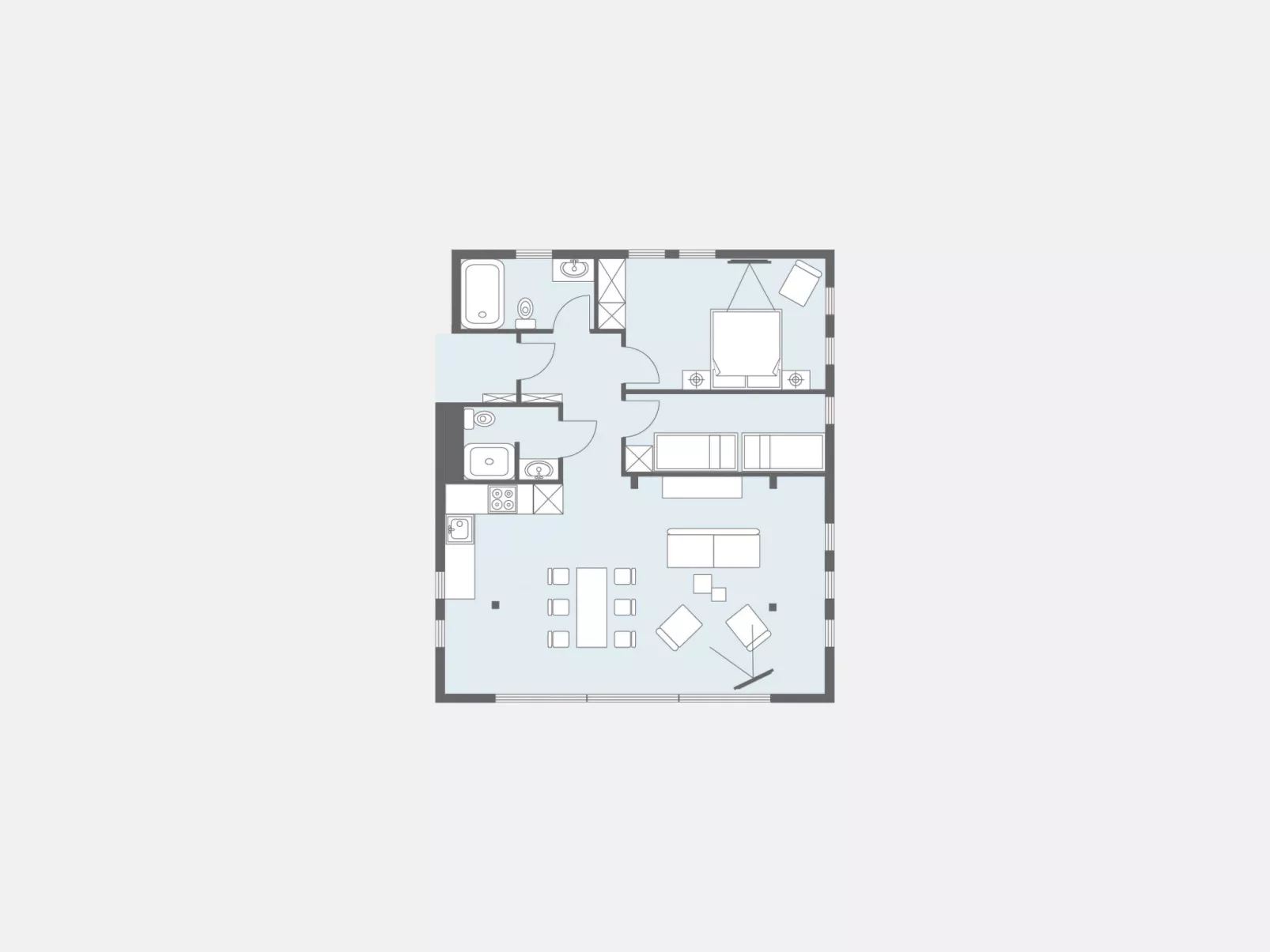 Bergschnucke Homes-Binnen