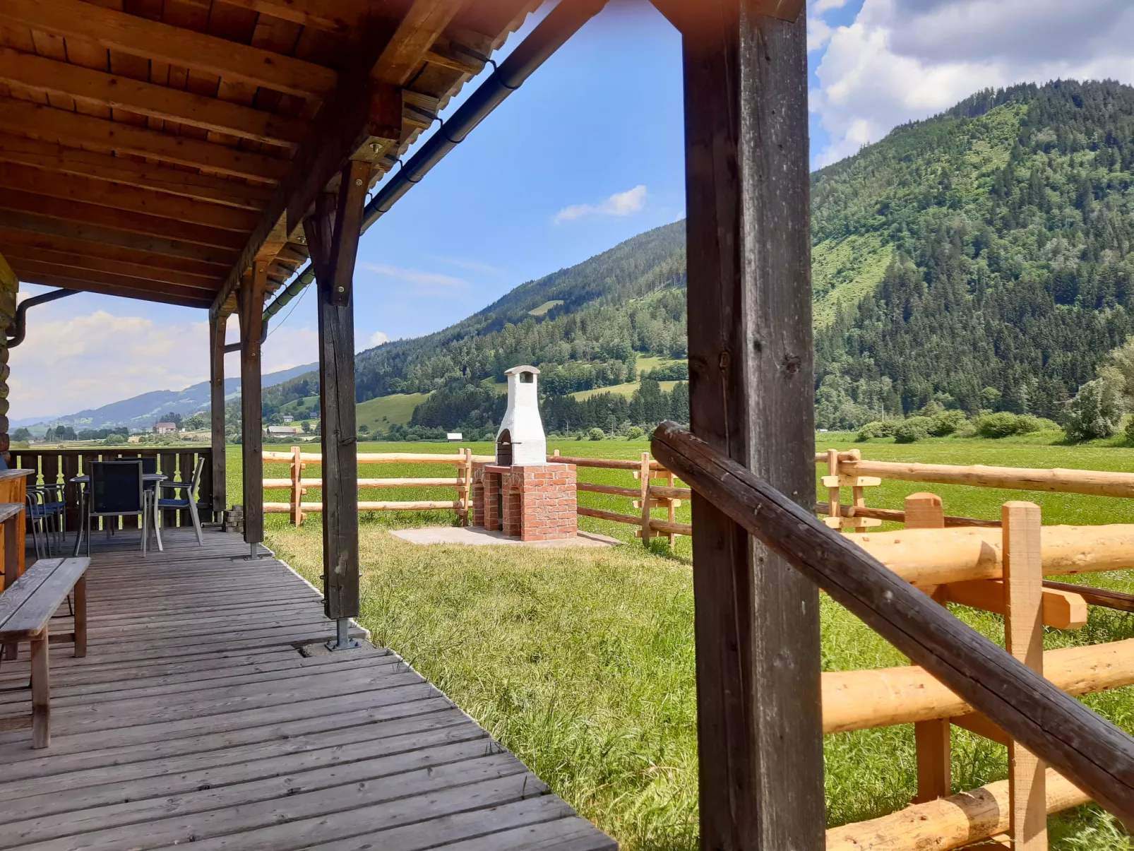 Steiners Blockhütte-Buiten
