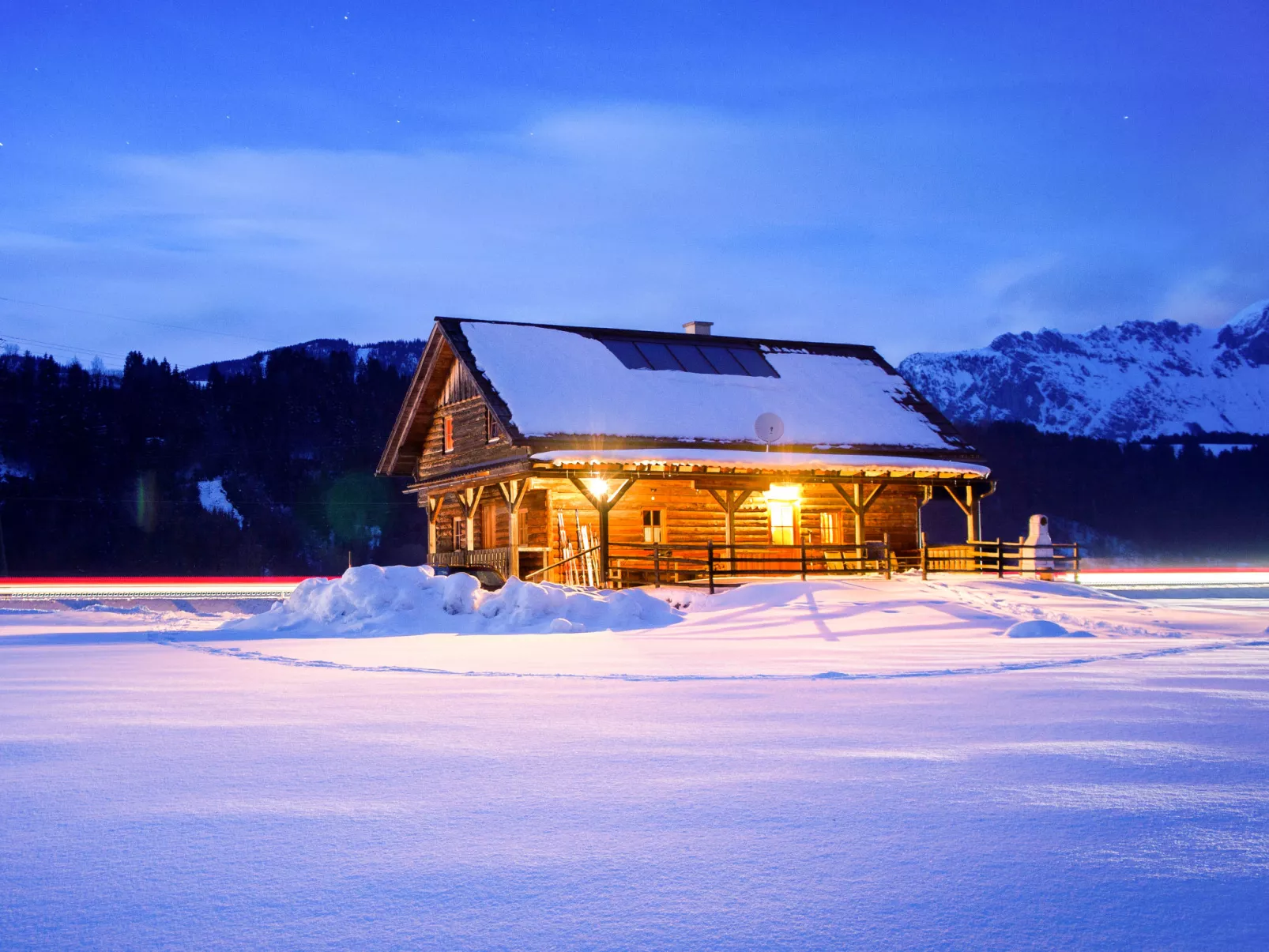 Steiners Blockhütte-Buiten