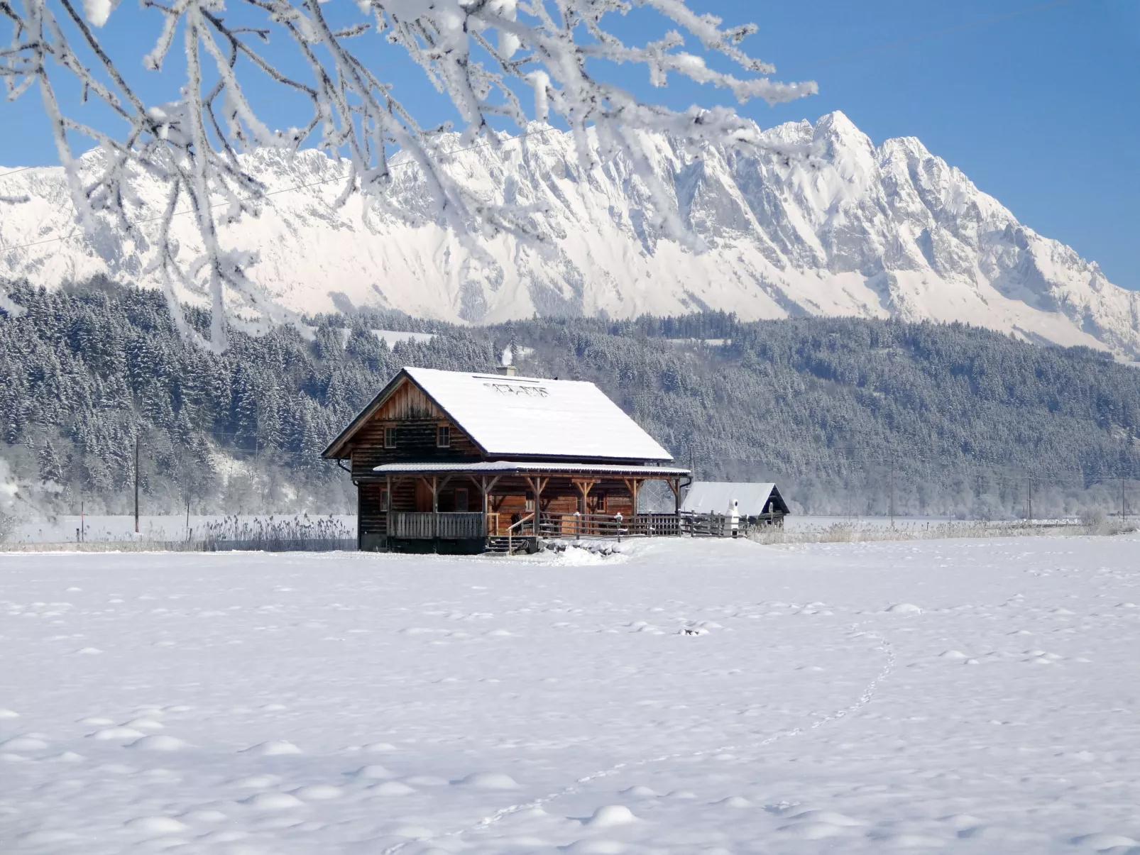 Steiners Blockhütte-Buiten