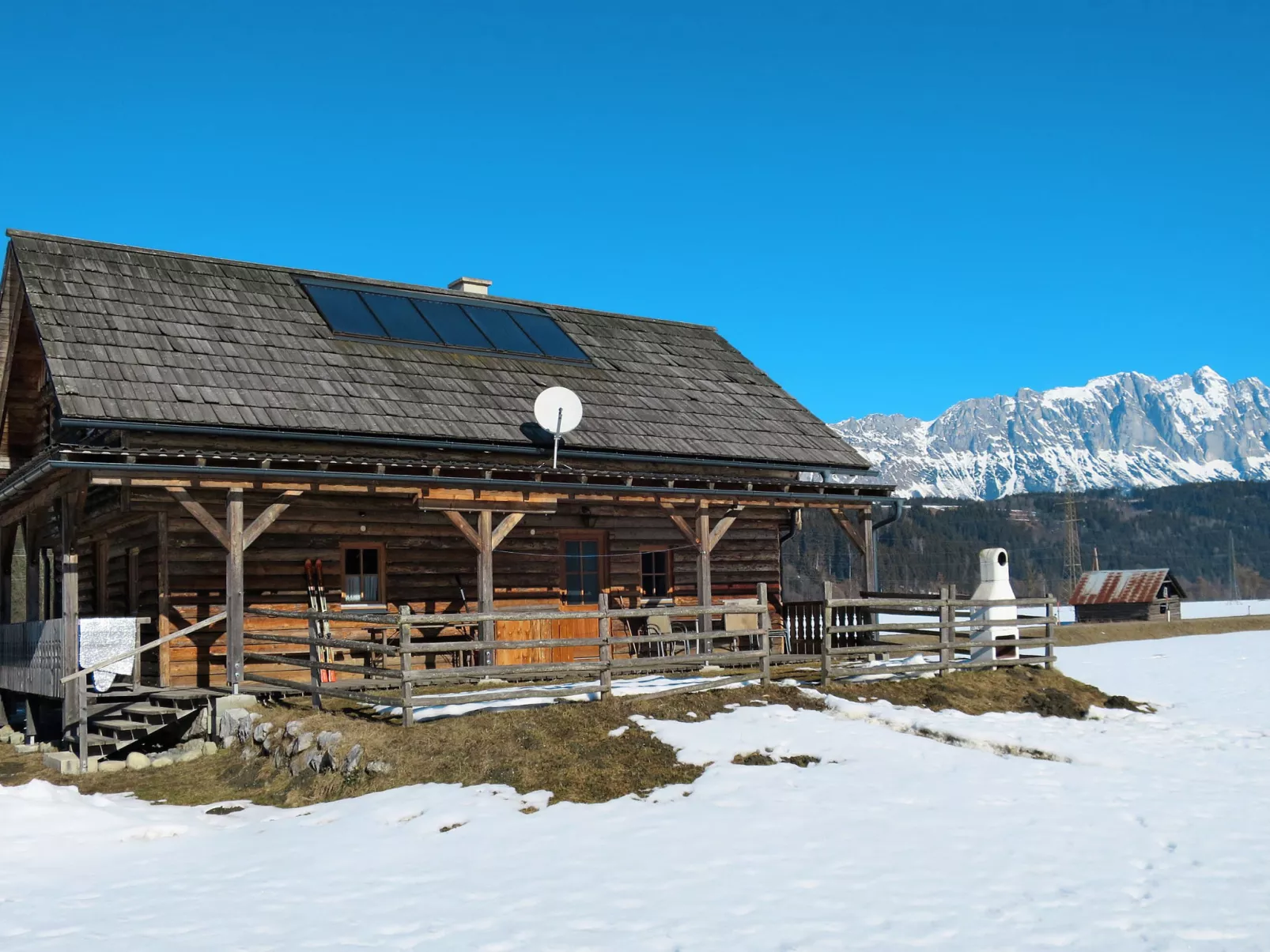 Steiners Blockhütte-Buiten