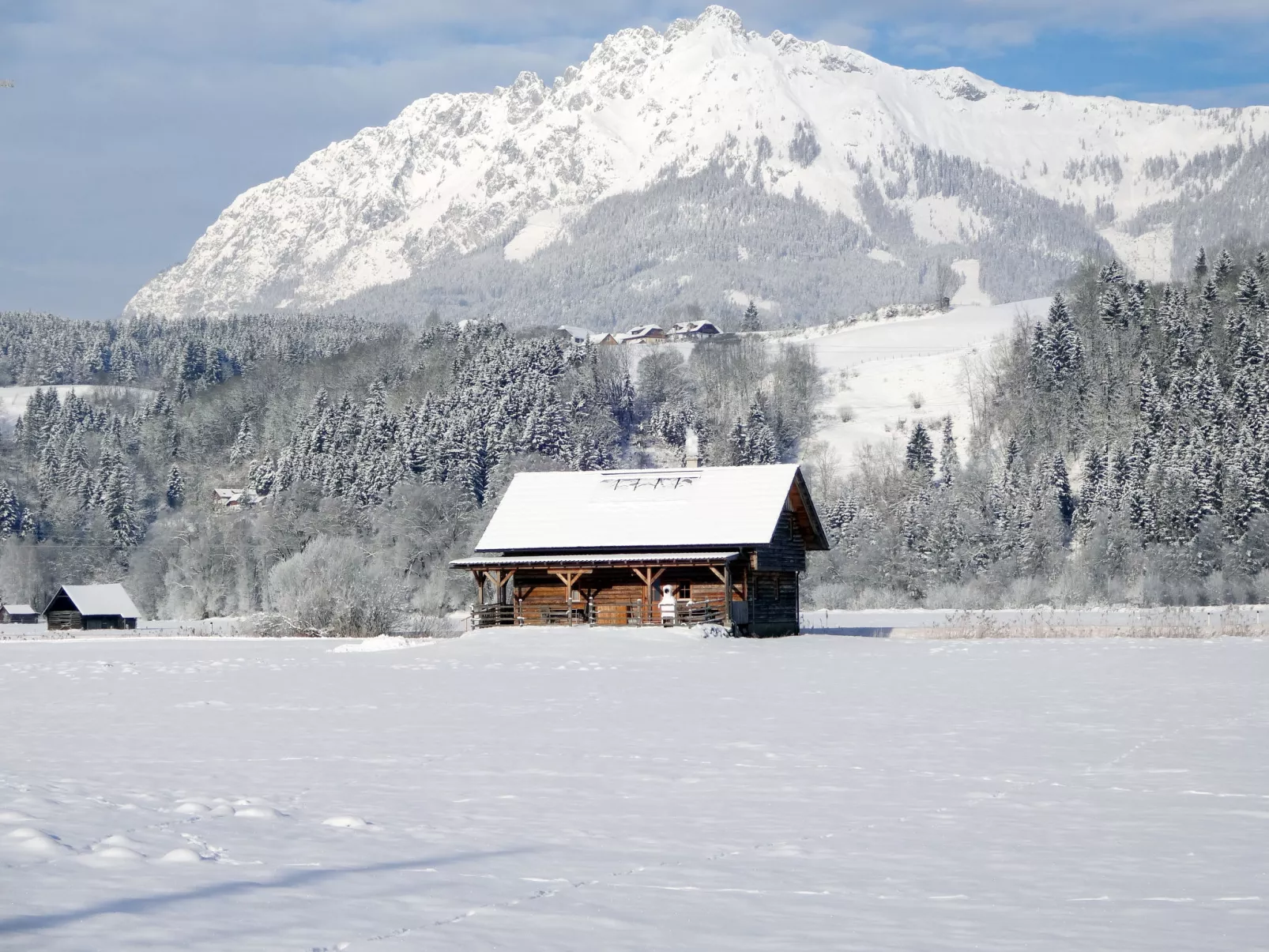 Steiners Blockhütte-Buiten