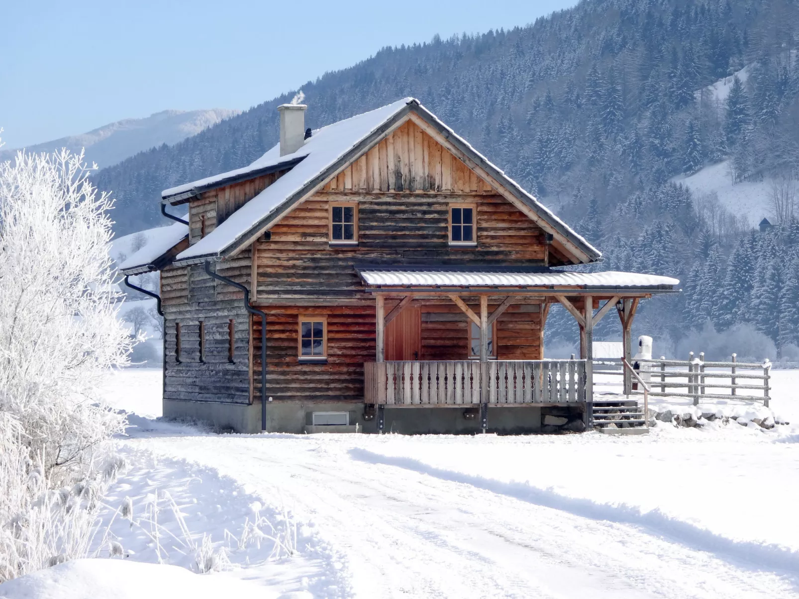 Steiners Blockhütte-Buiten