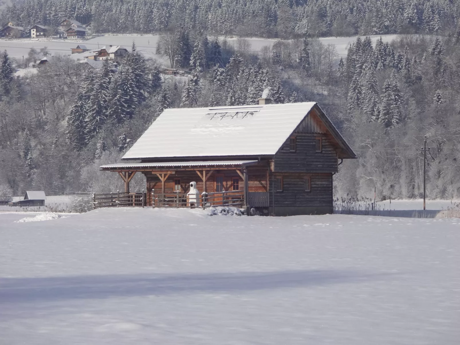 Steiners Blockhütte-Buiten