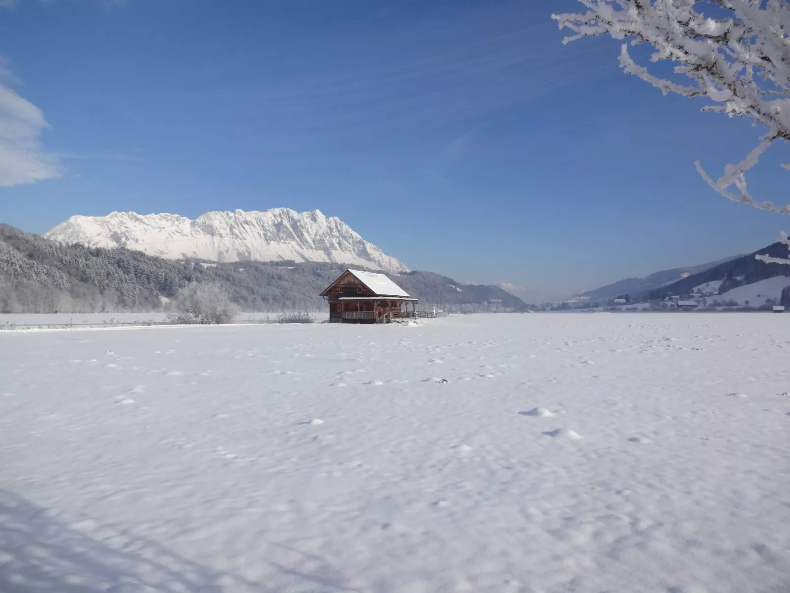 Steiners Blockhütte-Buiten