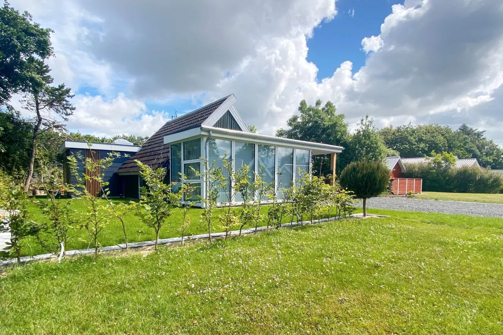 Authentieke vakantiewoning in Hemmet met serre-Uitzicht