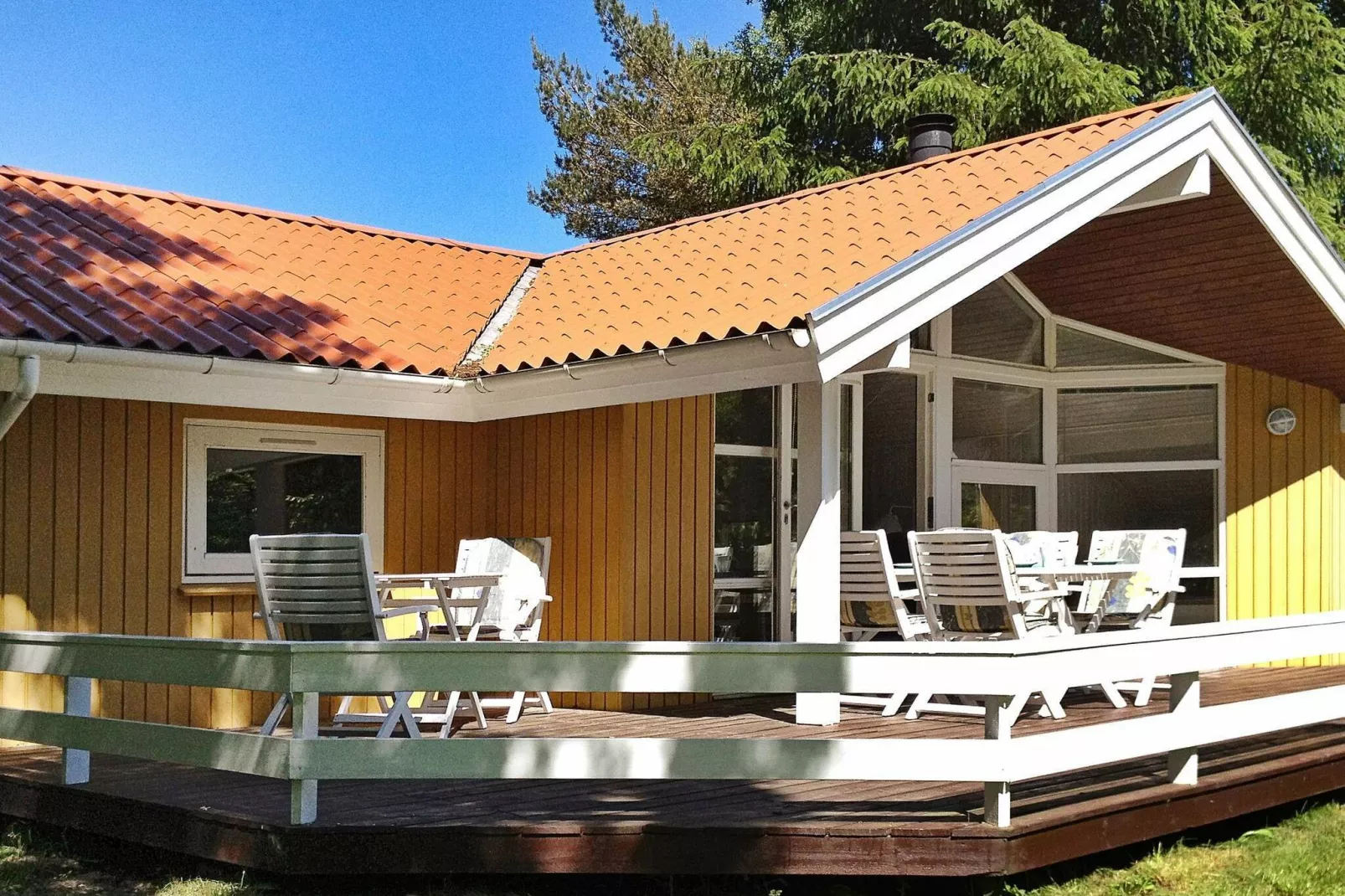 Spectaculair vakantiehuis in Farsø met overdekt terras