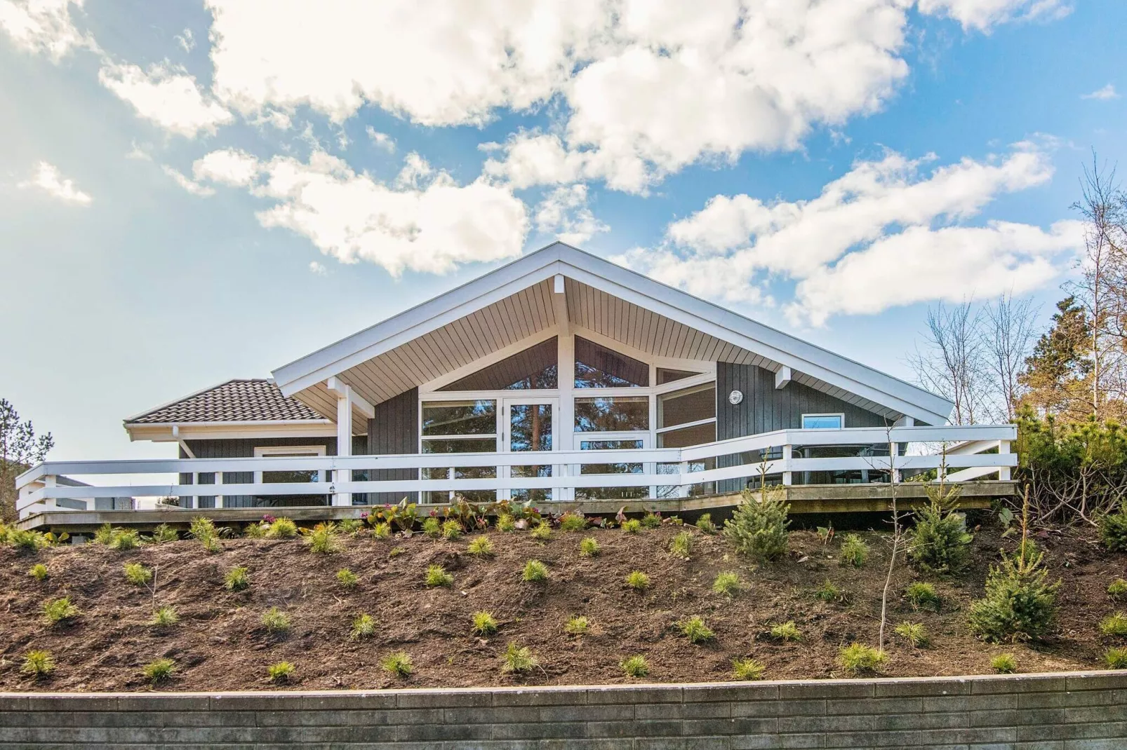 Ruim vakantiehuis in Ebeltoft met terras-Buitenlucht