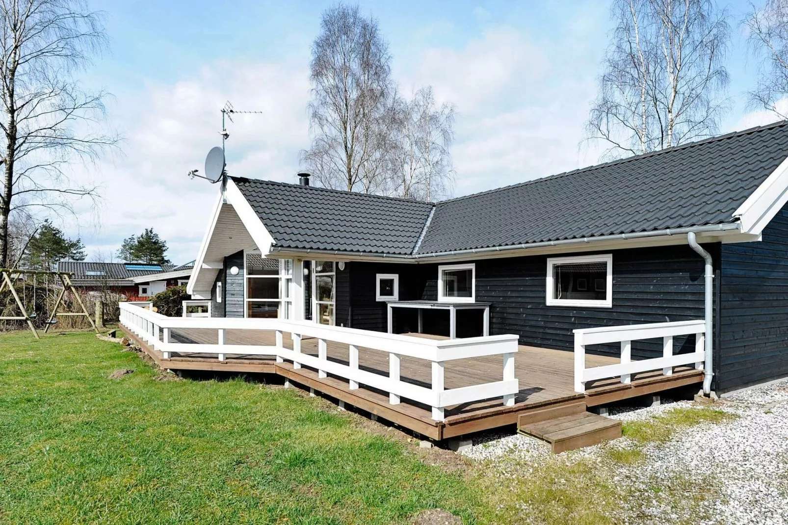 Ruim vakantiehuis in Fårvang met sauna