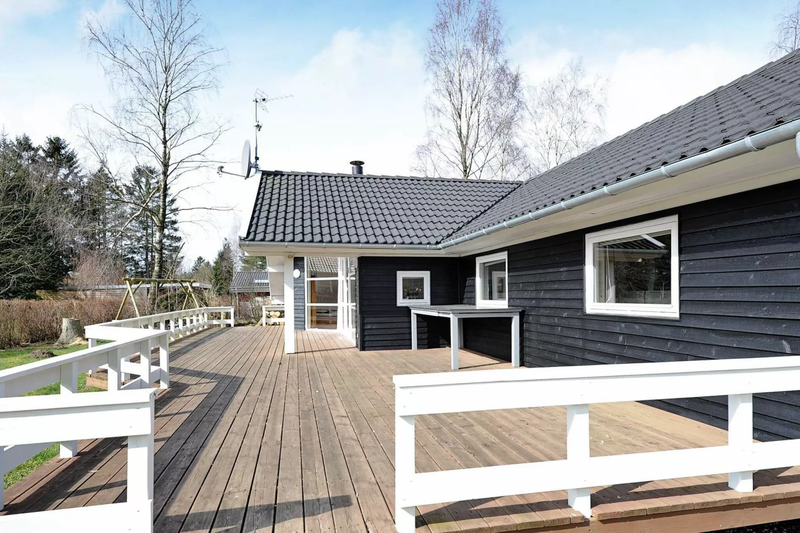 Ruim vakantiehuis in Fårvang met sauna