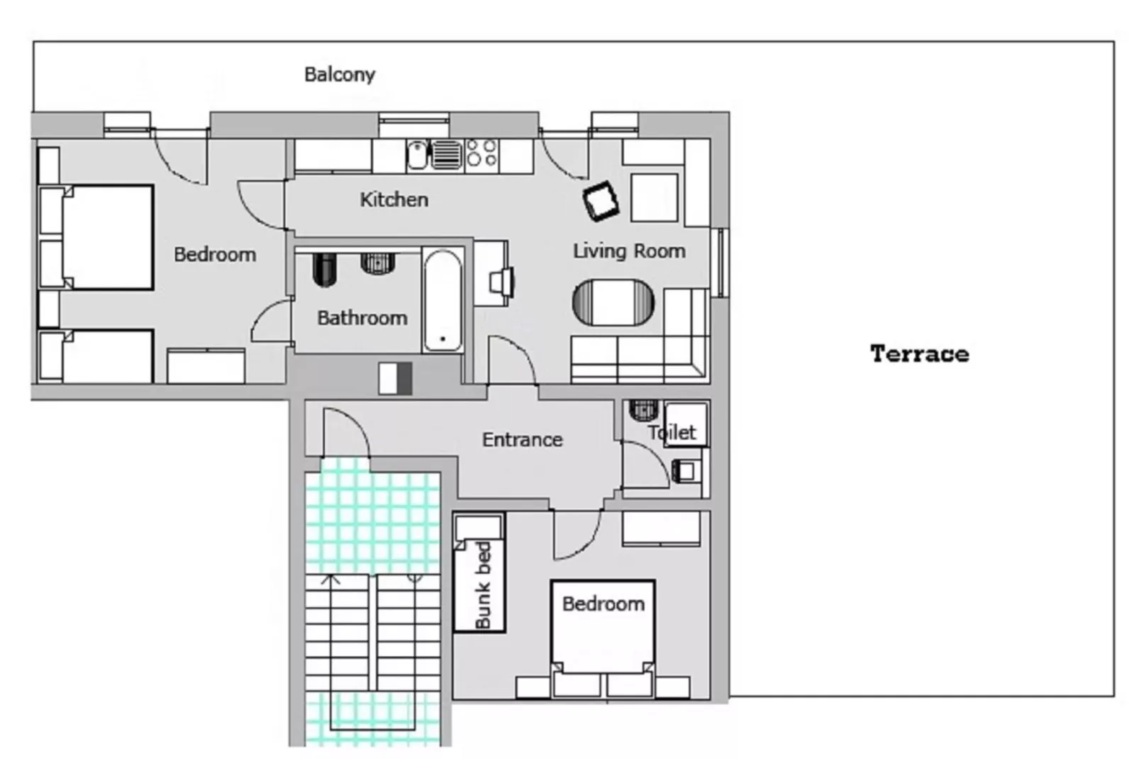 A2D Alpenhof-Plattegrond