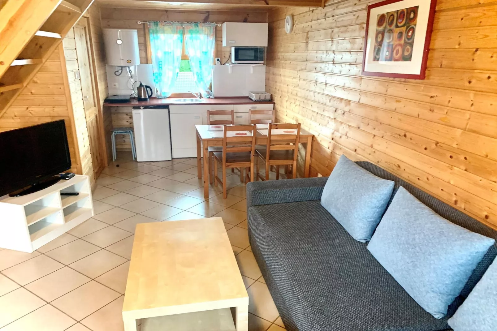 Domek STANDARD dla 4 osób Sarbinowo-Woonkamer