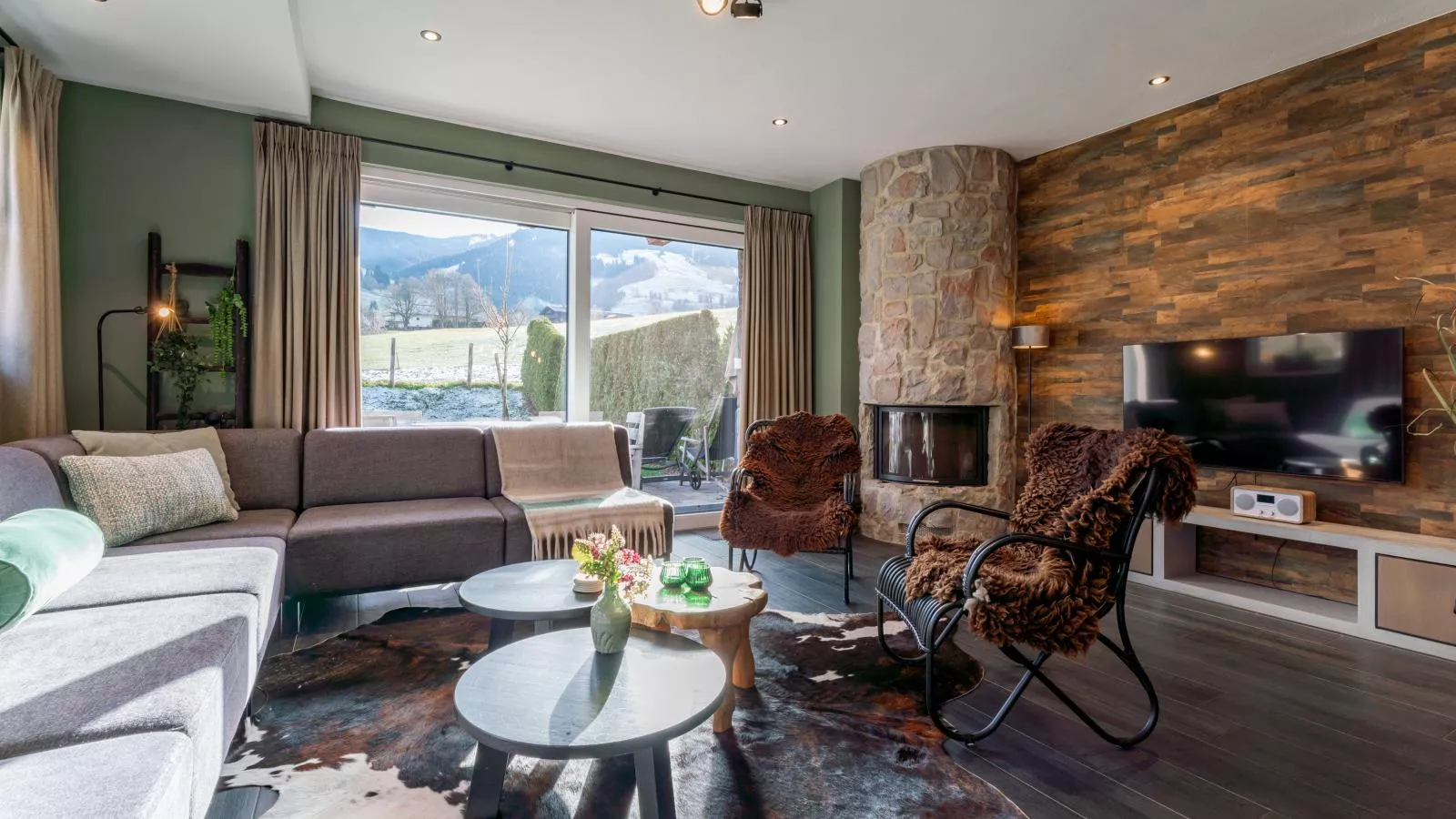 Chalet Schneelöwe XL-Woonkamer