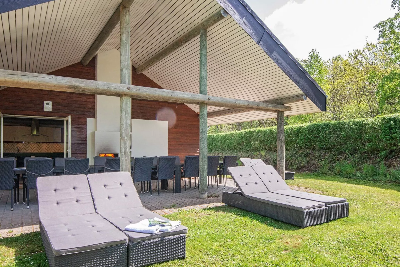 18 persoons vakantie huis in Fårvang-Uitzicht