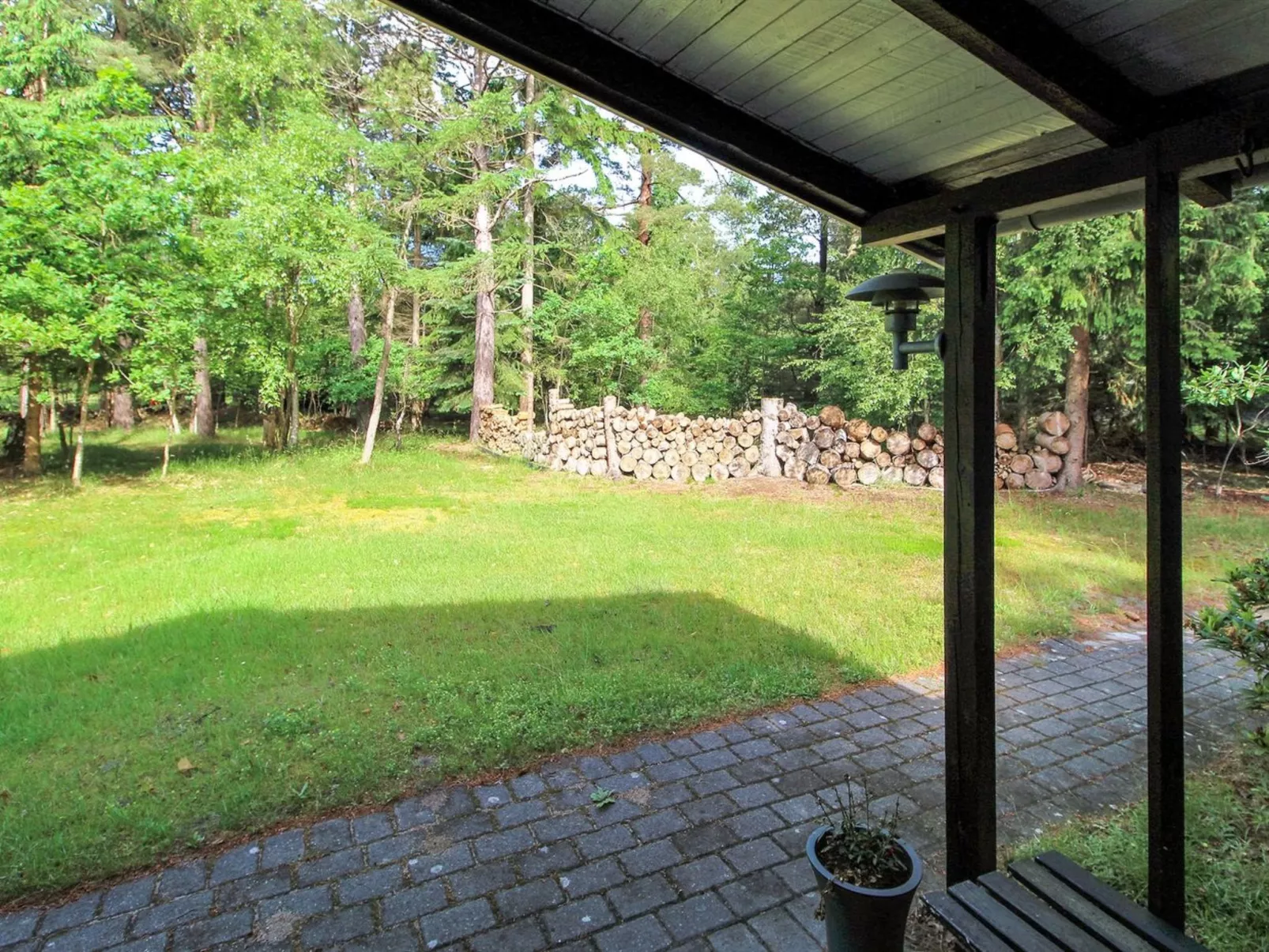 outside