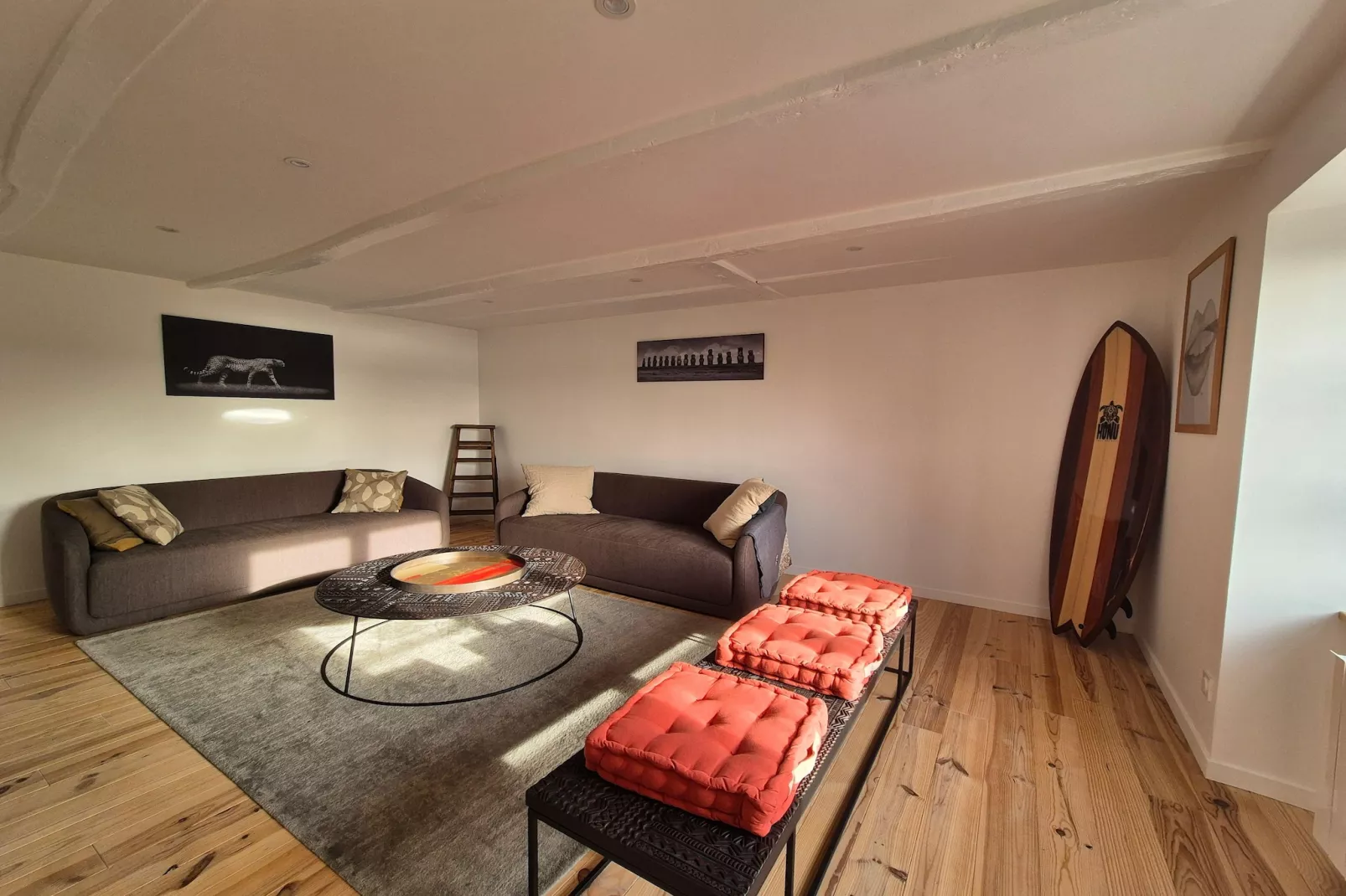 Appartement 1er et 2eme étage Erquy-Woonkamer