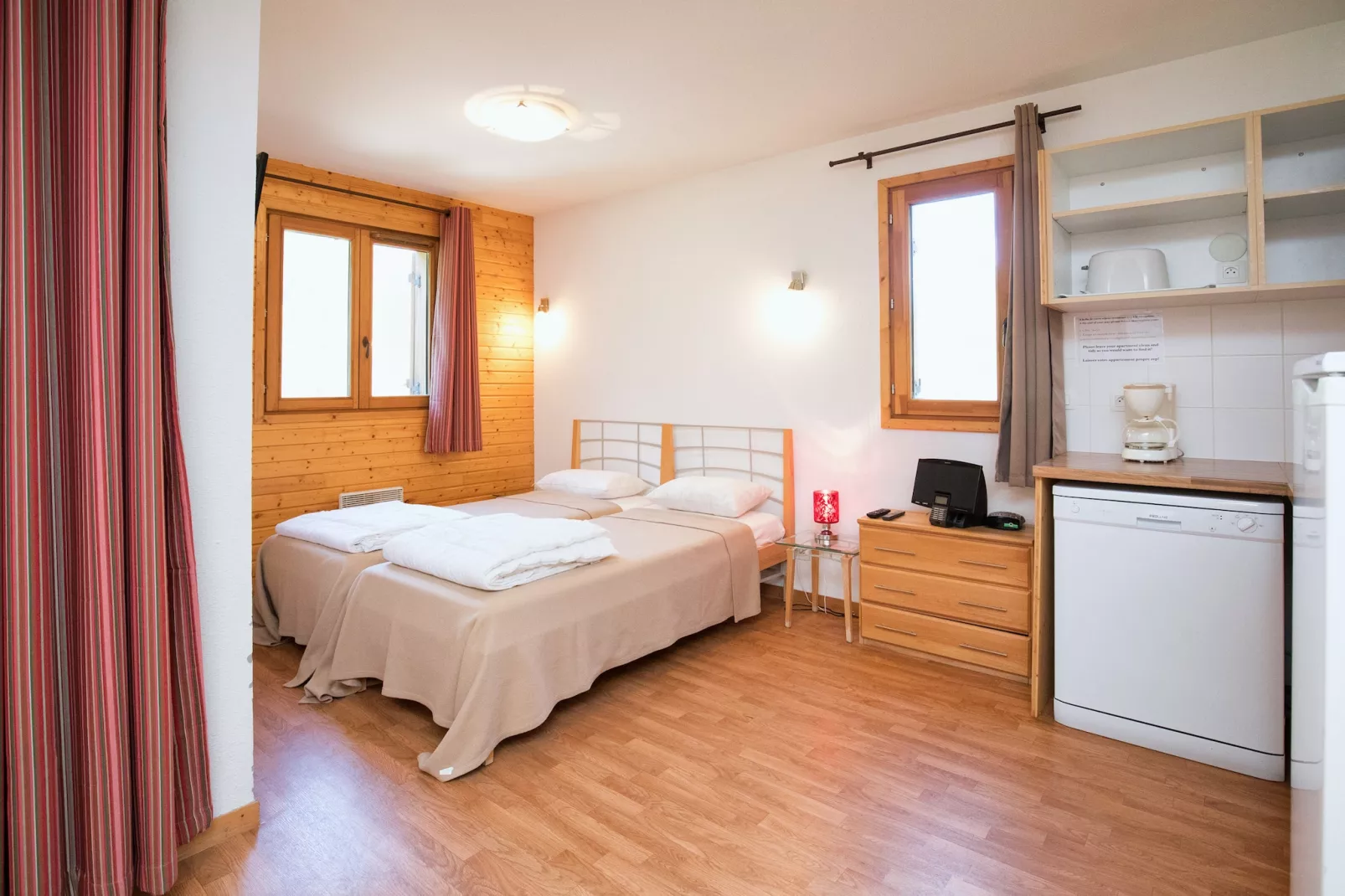 Hameau 8 201 - SPA & PISCINE studio 4 pers.-Woonkamer