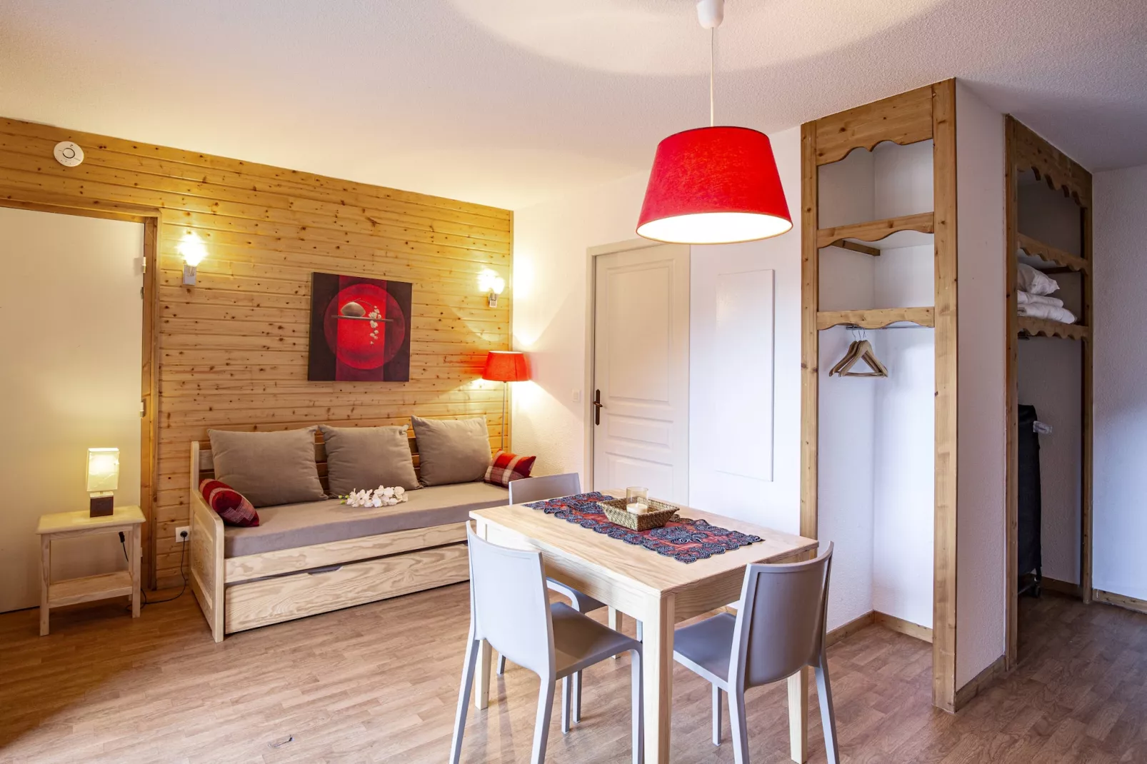 Hameau 6 002 - SPA & PISCINE studio 4 pers.-Woonkamer