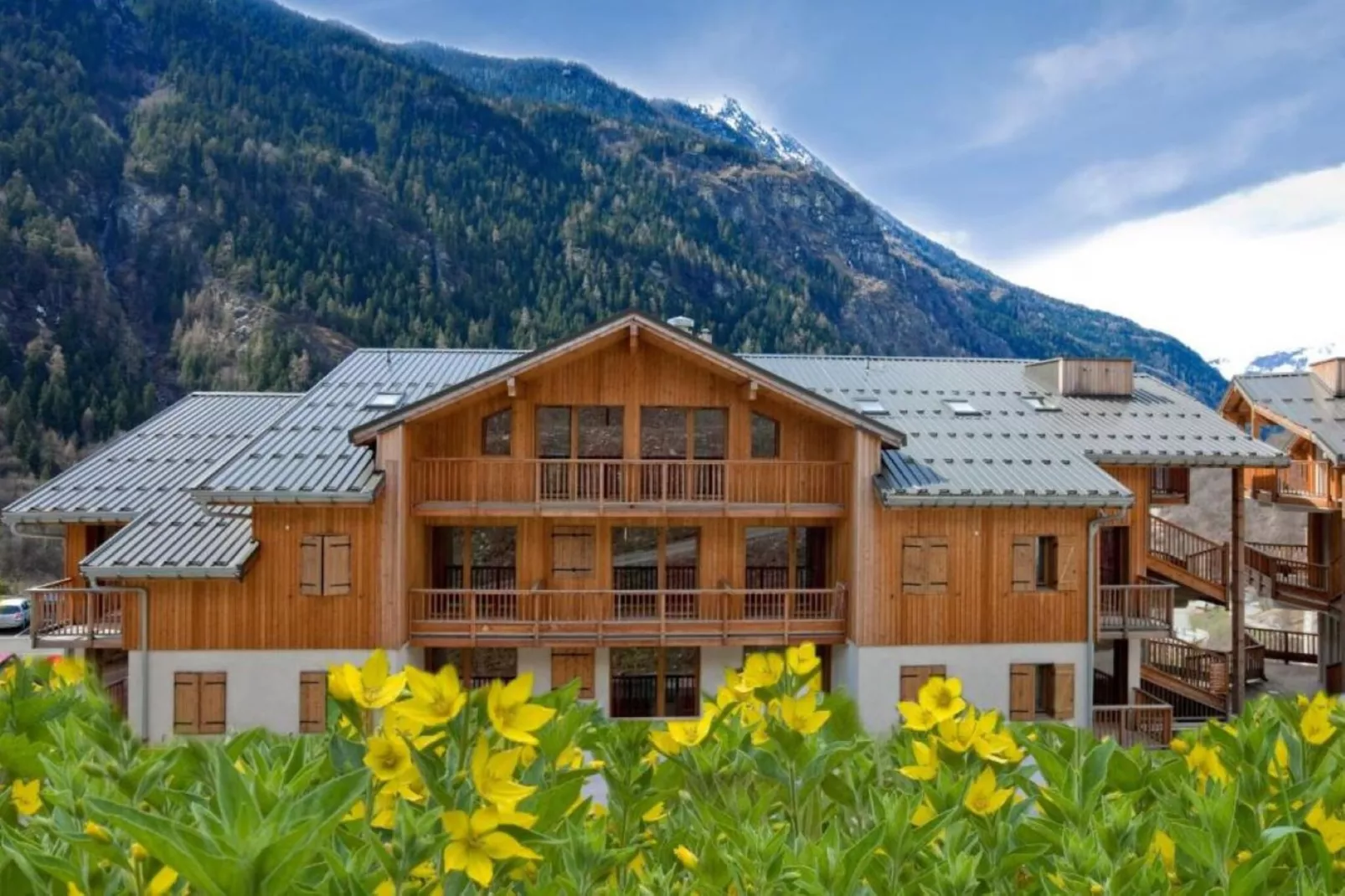 Hameau 4 502 - SPA & PISCINE appartement 6 pers-Buitenlucht