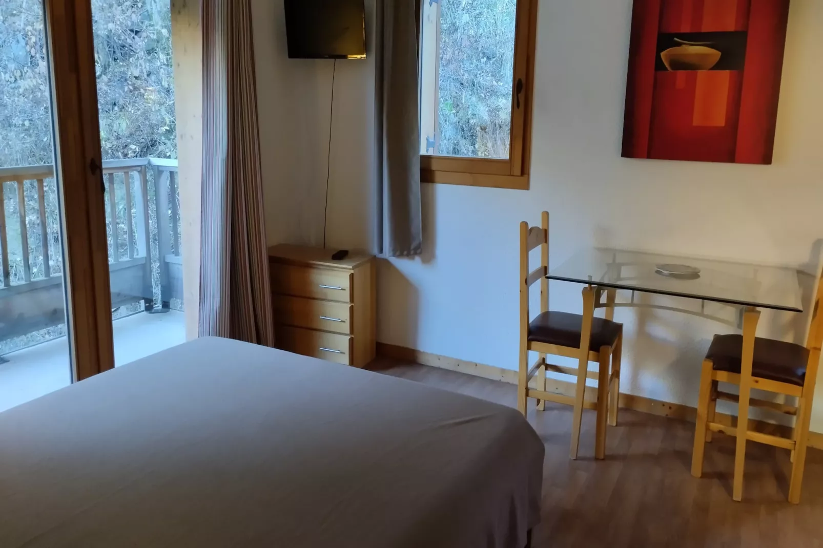 Hameau 5 201a - SPA & PISCINE studio 4 pers.-Woonkamer