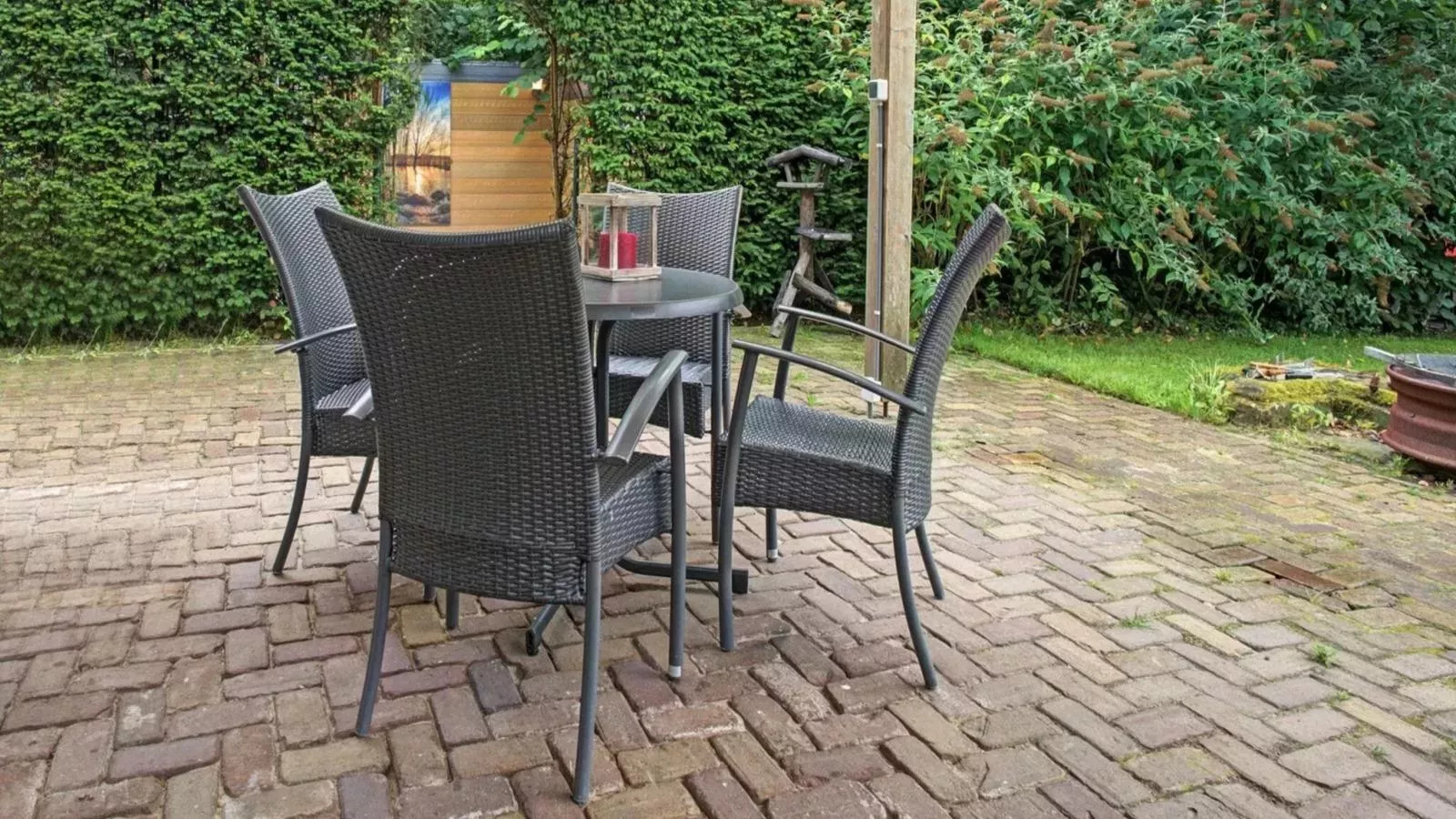 Wellnesshuisje Kalheupink-Terrasbalkon