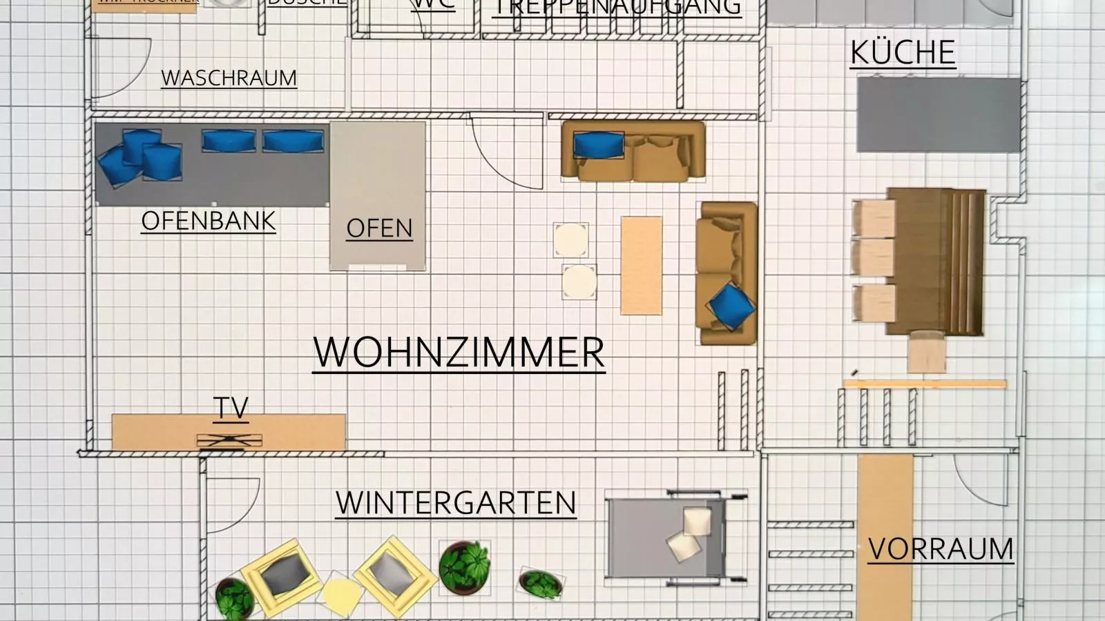 Im Wald-Plattegrond