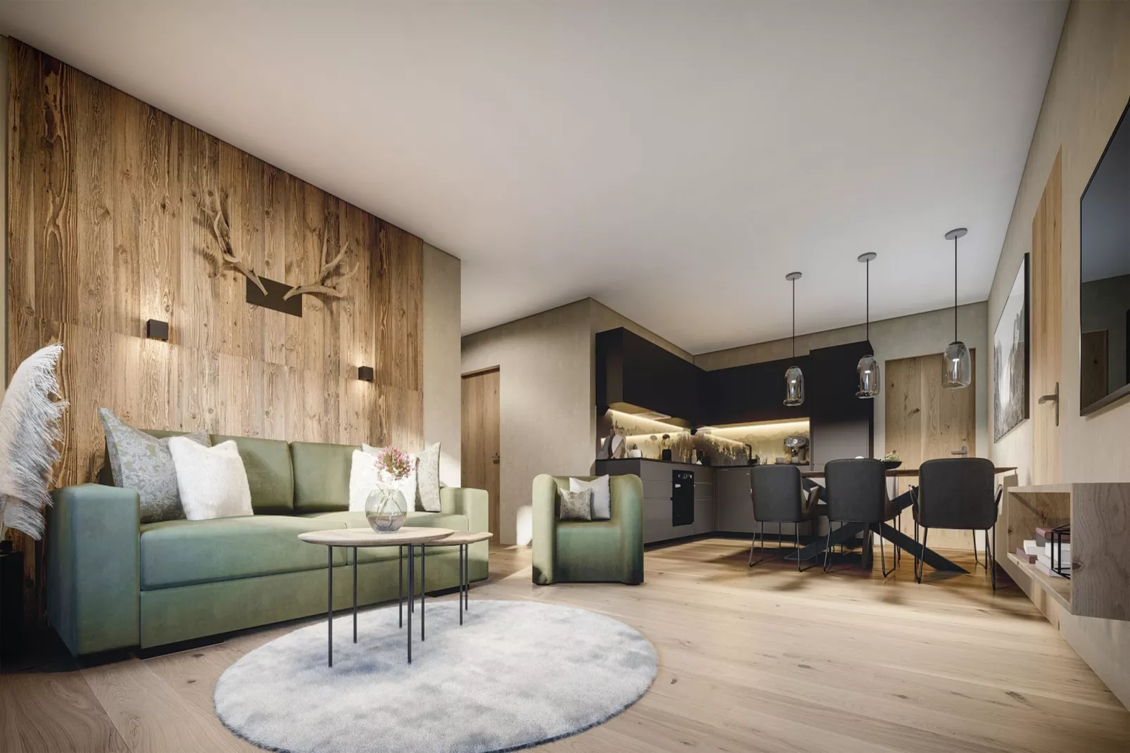 Fiss Suites 3-Woonkamer