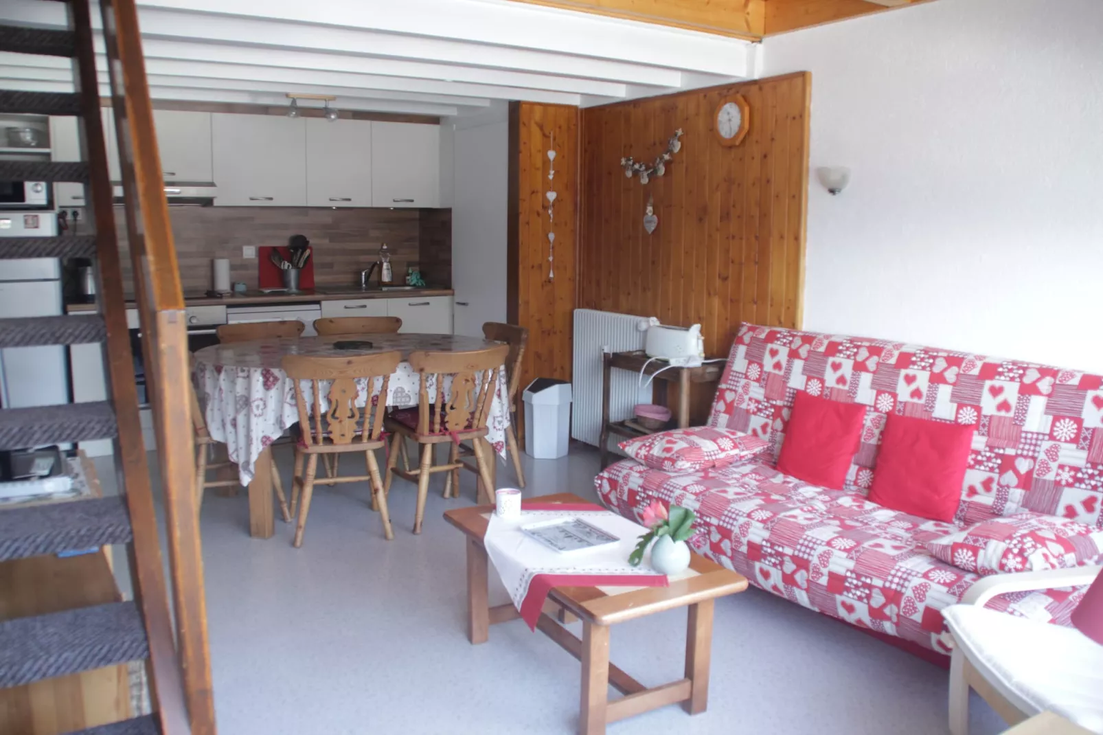 Castel des Neiges CSA4 CENTRE & VIEW  6 Pers.-Woonkamer