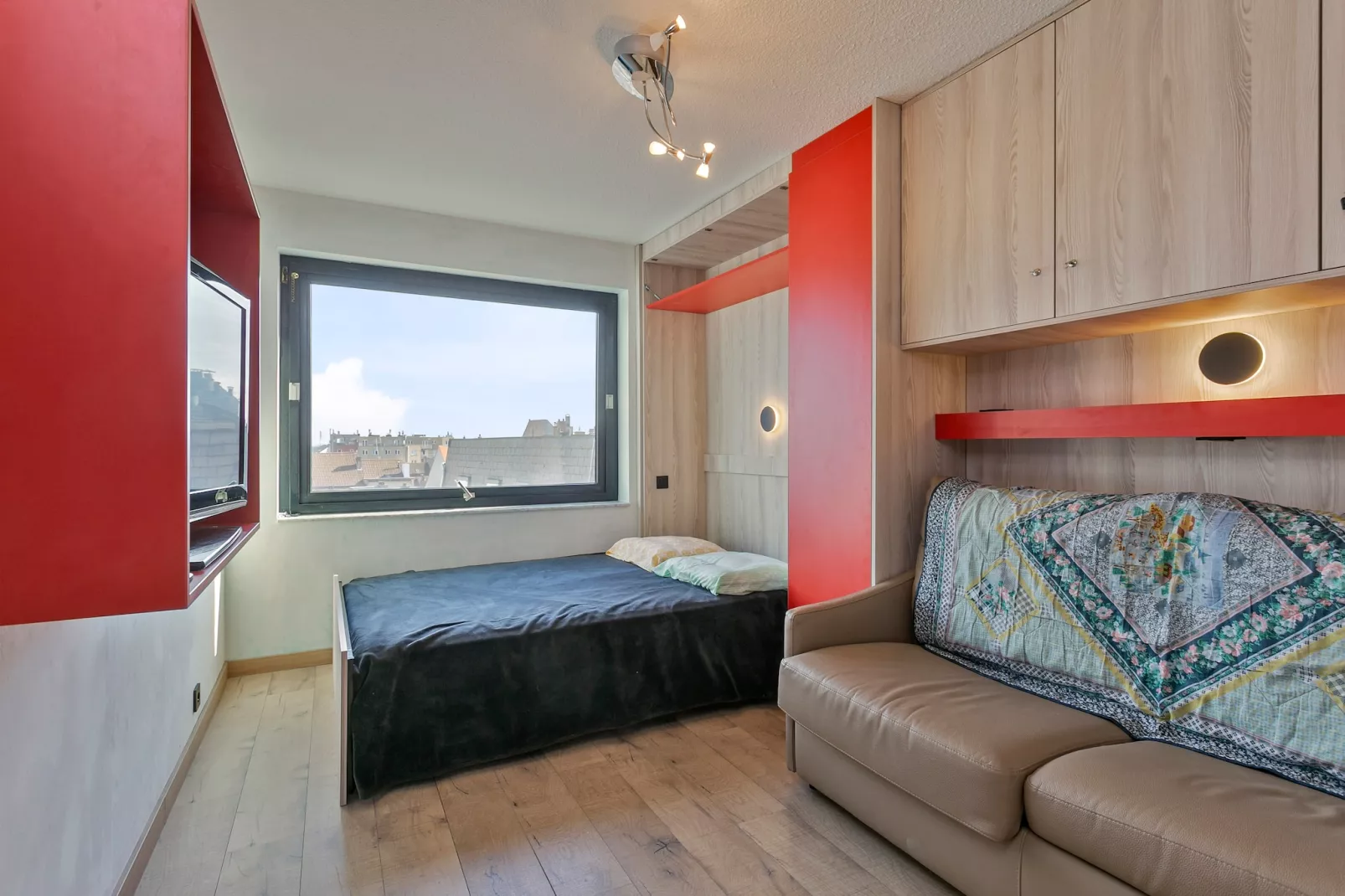 Appartement met 4 kamers en terras-Slaapkamer
