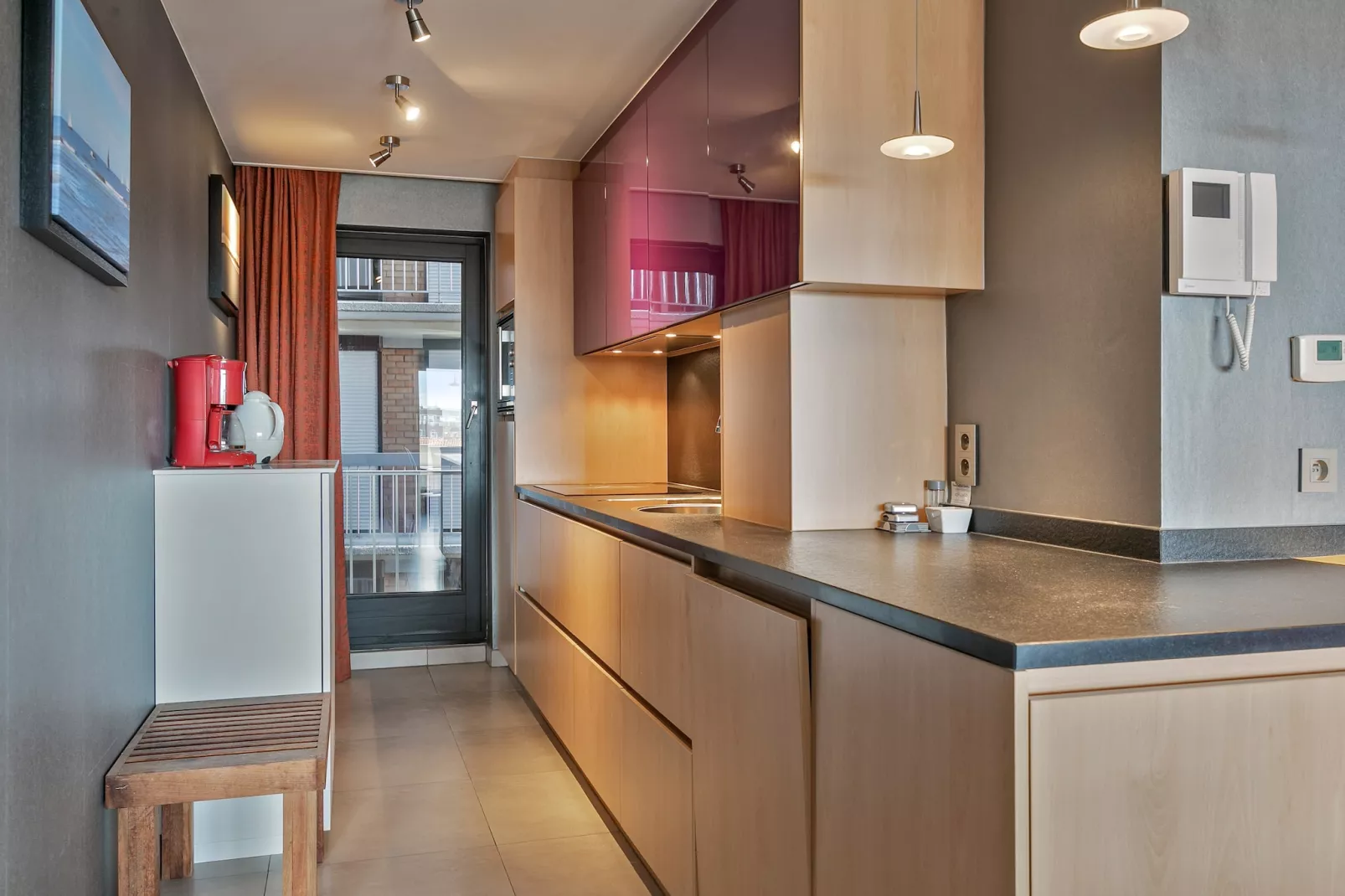 Appartement met 4 kamers en terras-Keuken