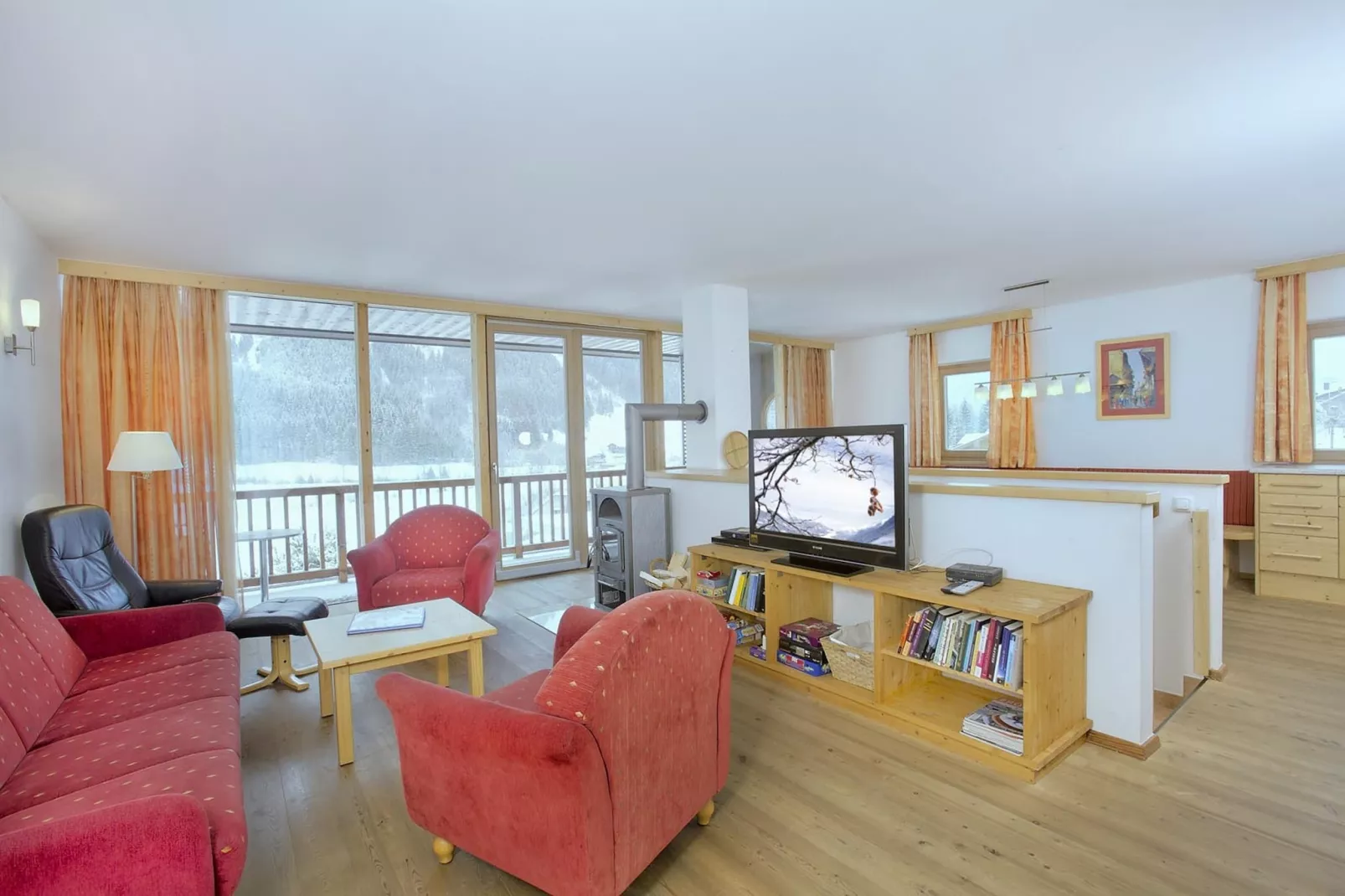 Schöneben Haus Sonneck-Woonkamer