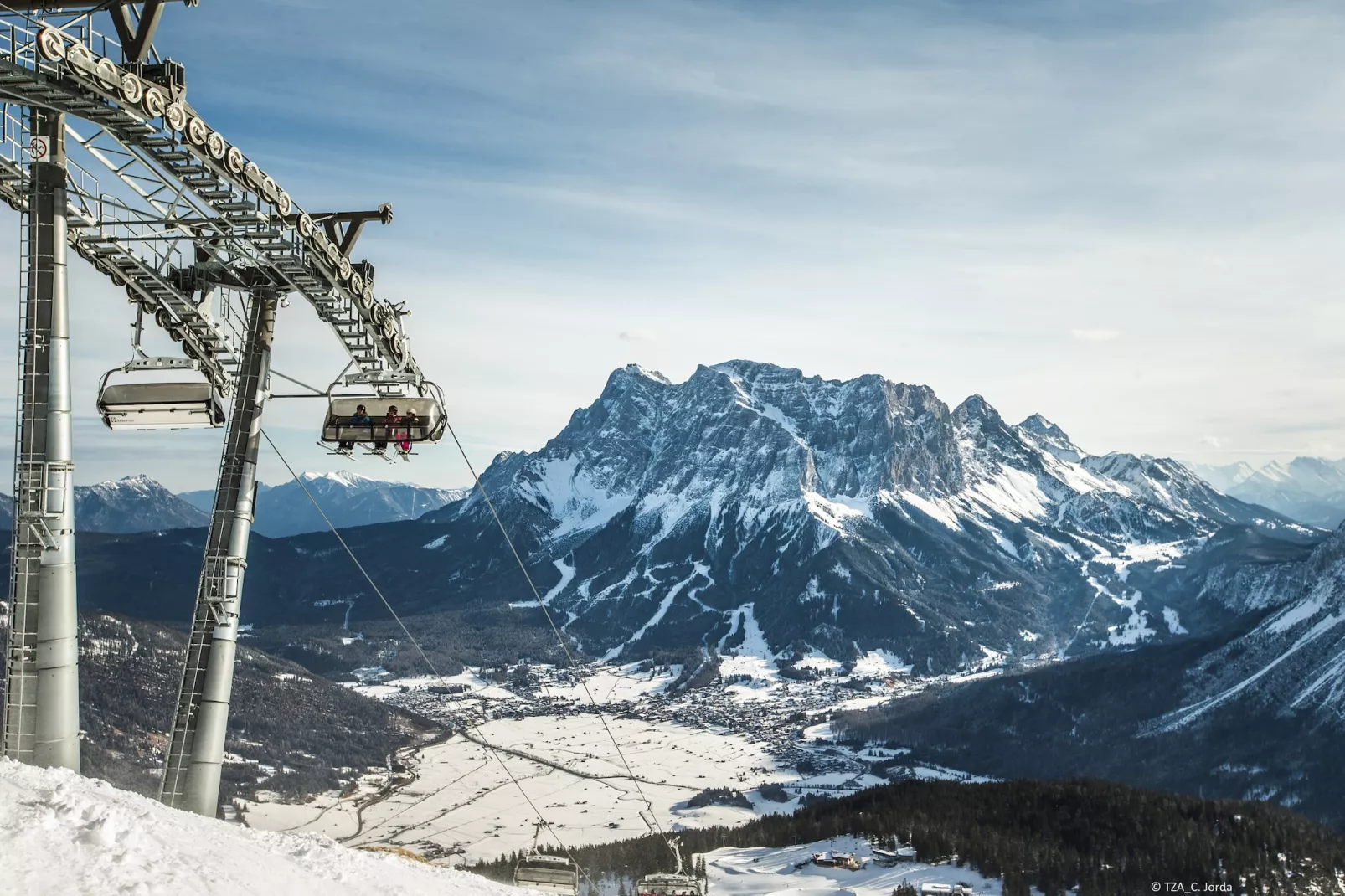 Alpenchalet Biberwier 1-Gebied winter 1km