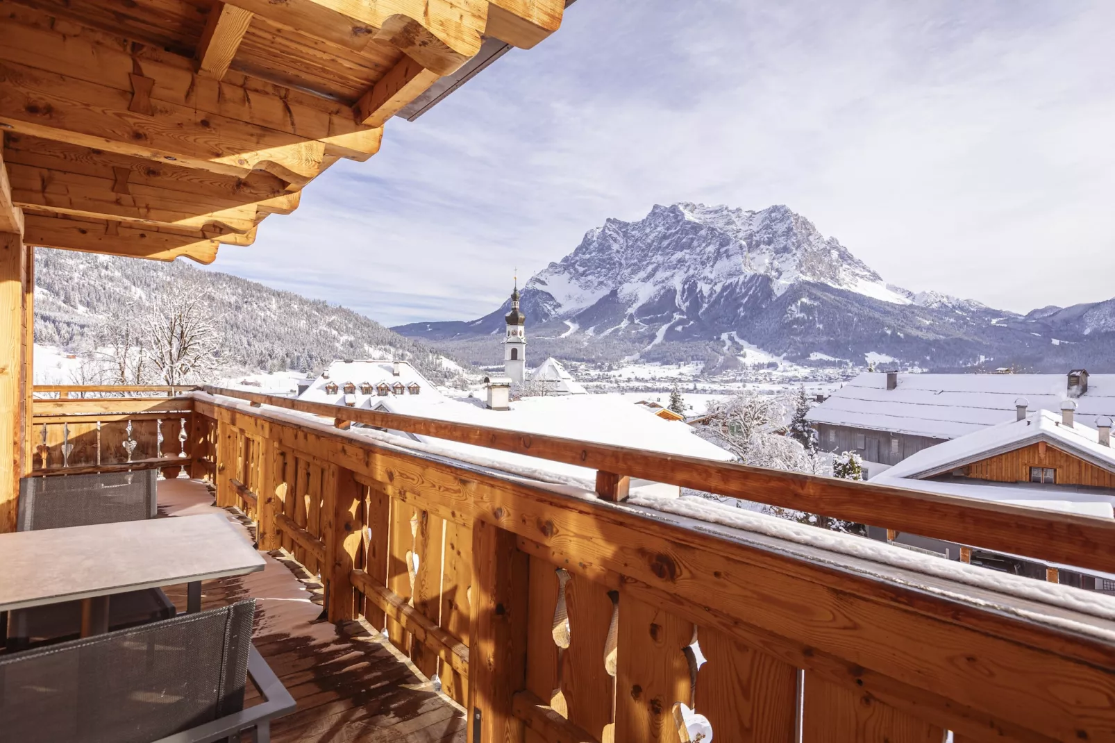 Zugspitz Suites Lermoos 3-Uitzicht winter