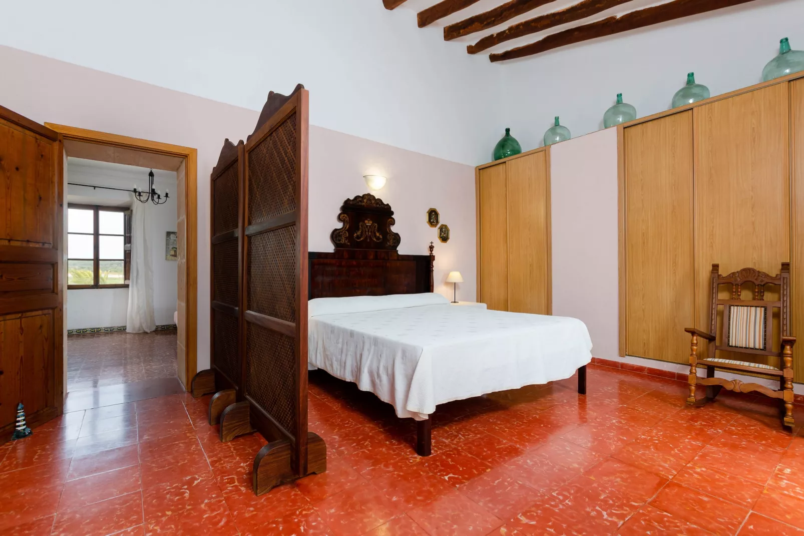 YourHouse Son Sala Terrat Apartment in Agroturismo-Slaapkamer