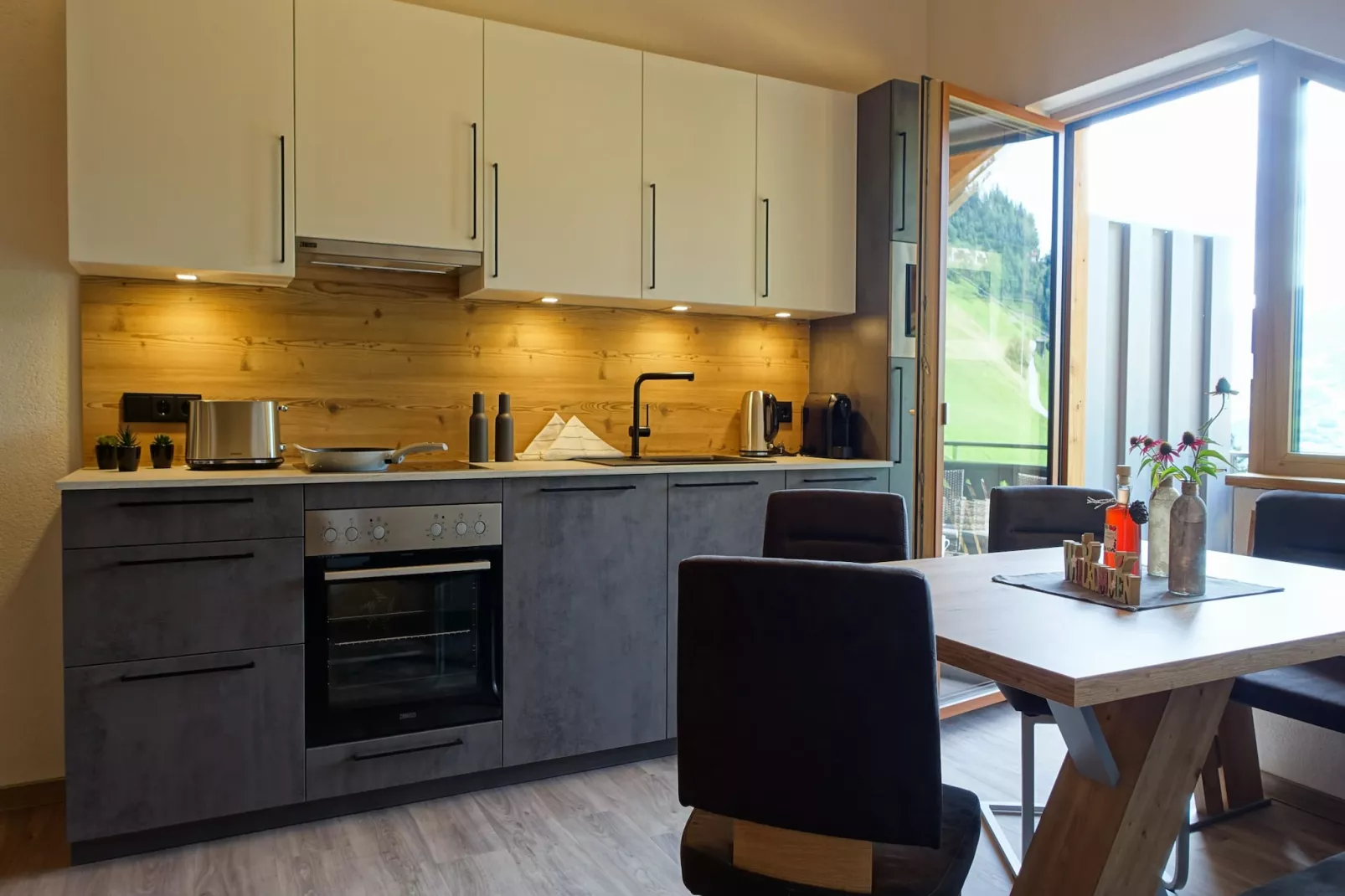 Panoramablick Kaunergrat-Keuken