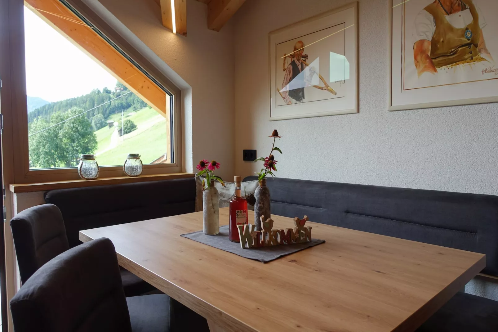 Panoramablick Kaunergrat-Eetkamer