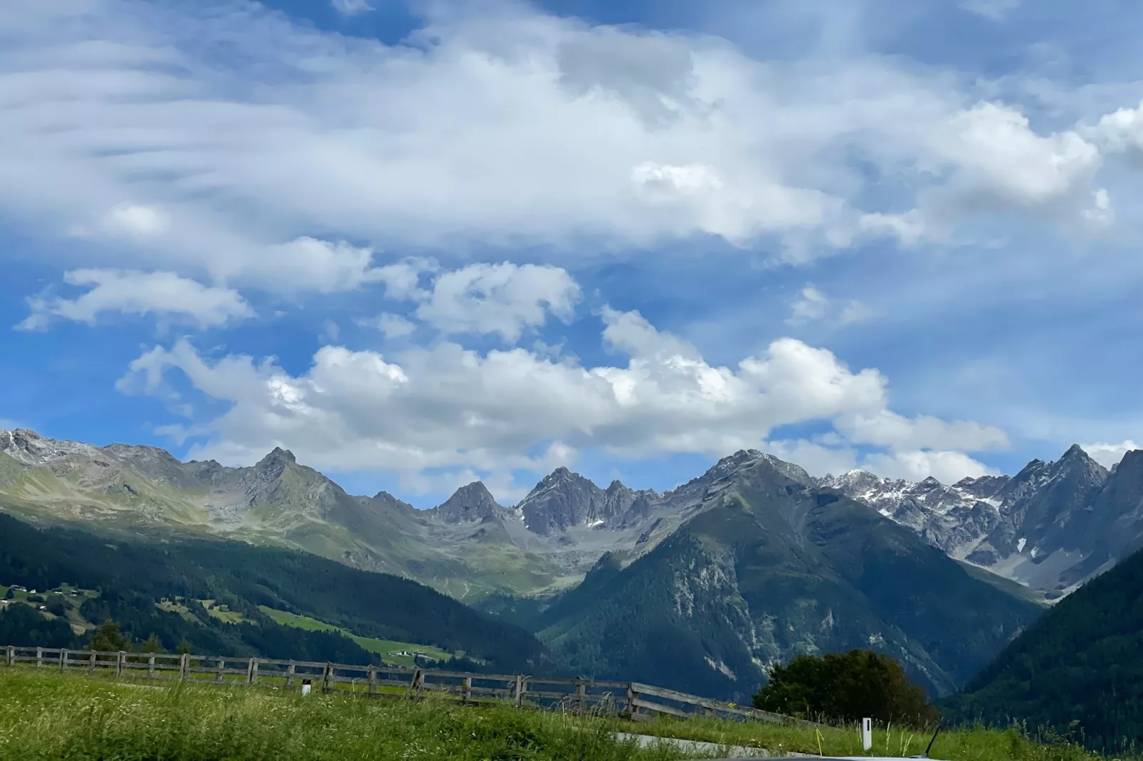 Panoramablick Kaunergrat-Gebieden zomer 5km