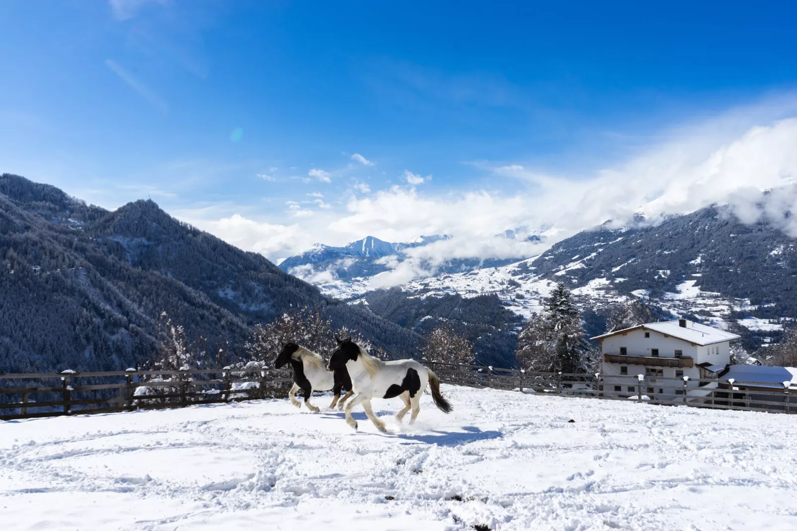 Panoramablick Kaunergrat-Gebied winter 5km