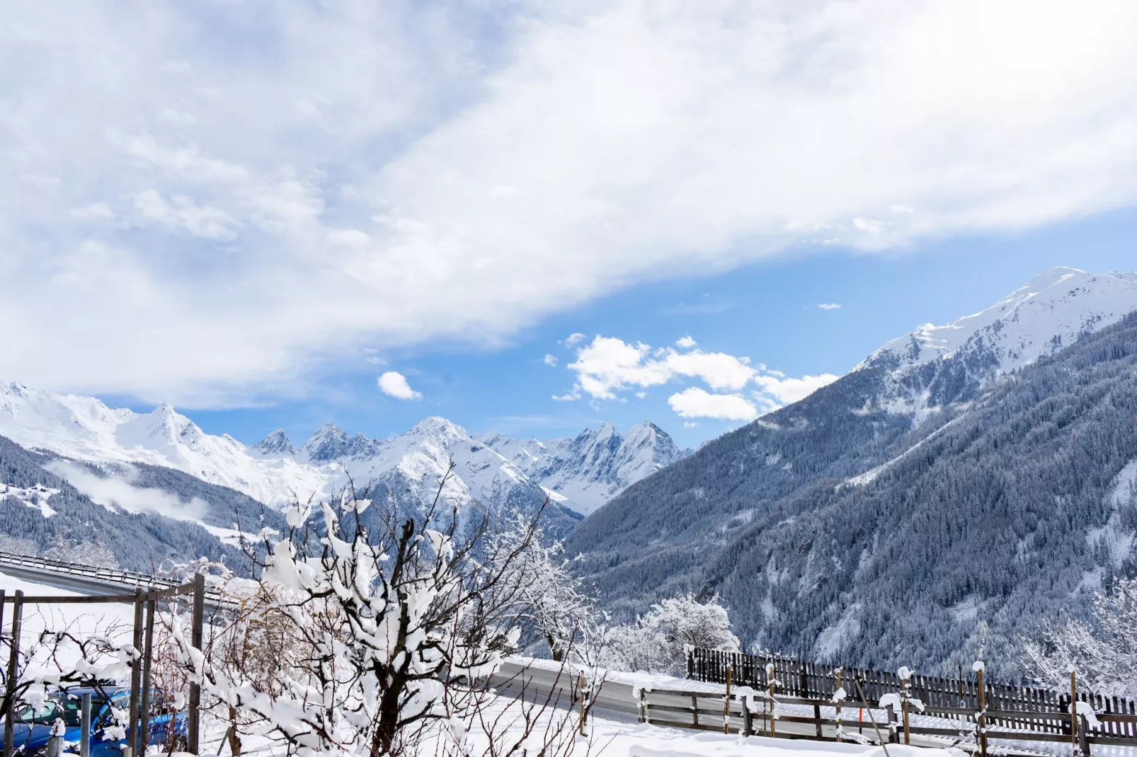 Panoramablick Kaunergrat-Gebied winter 20km