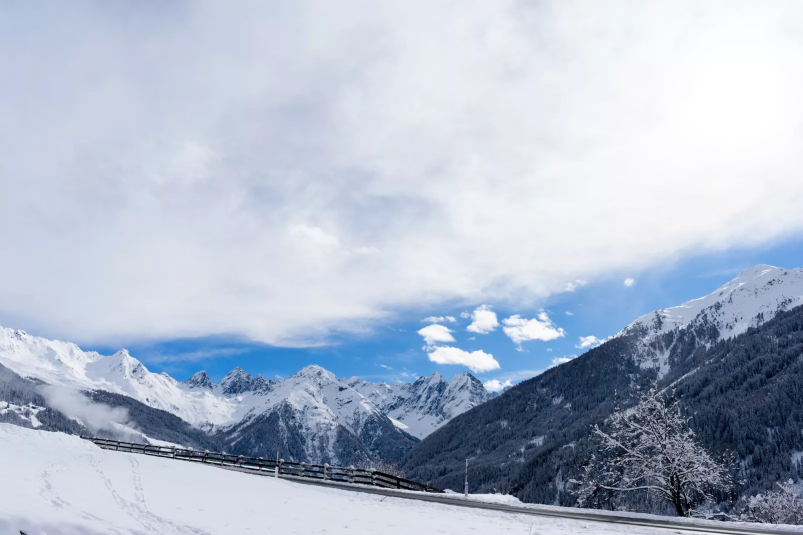 Panoramablick Kaunergrat-Gebied winter 1km