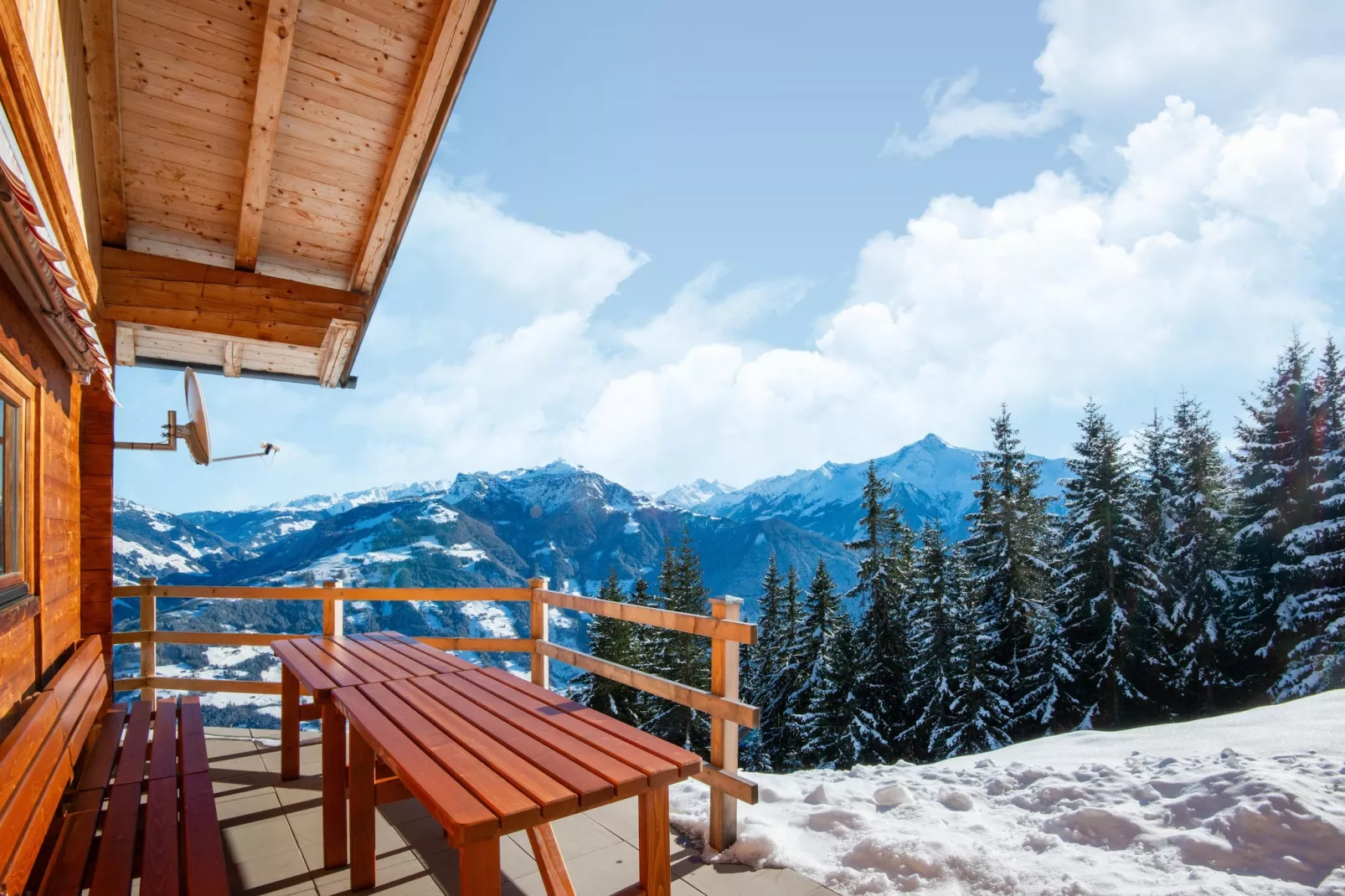 Almhütte Nase-Uitzicht winter