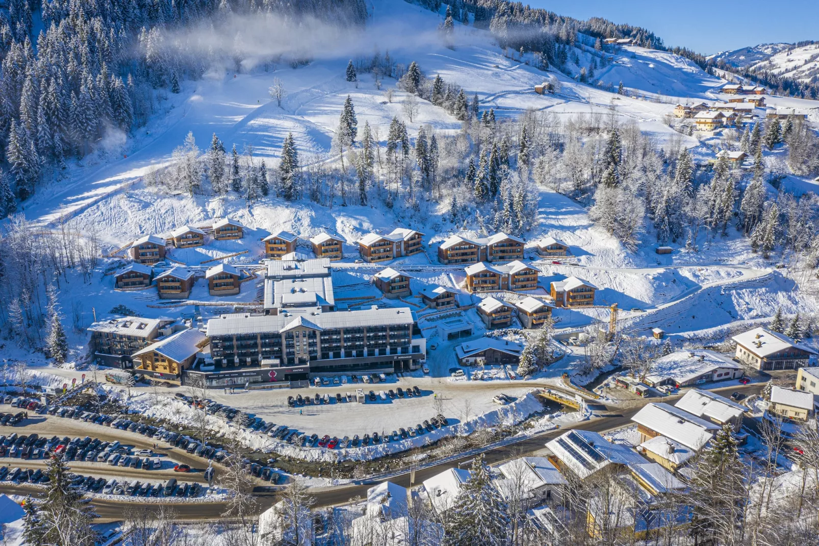 Superior Chalet-Gebied winter 1km