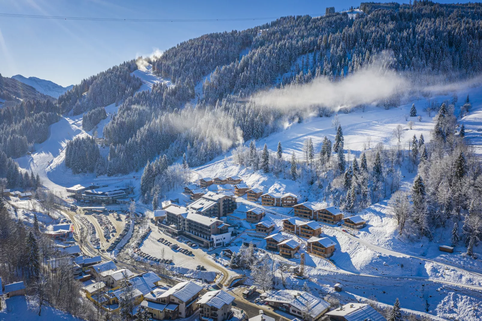 Superior Chalet-Gebied winter 1km
