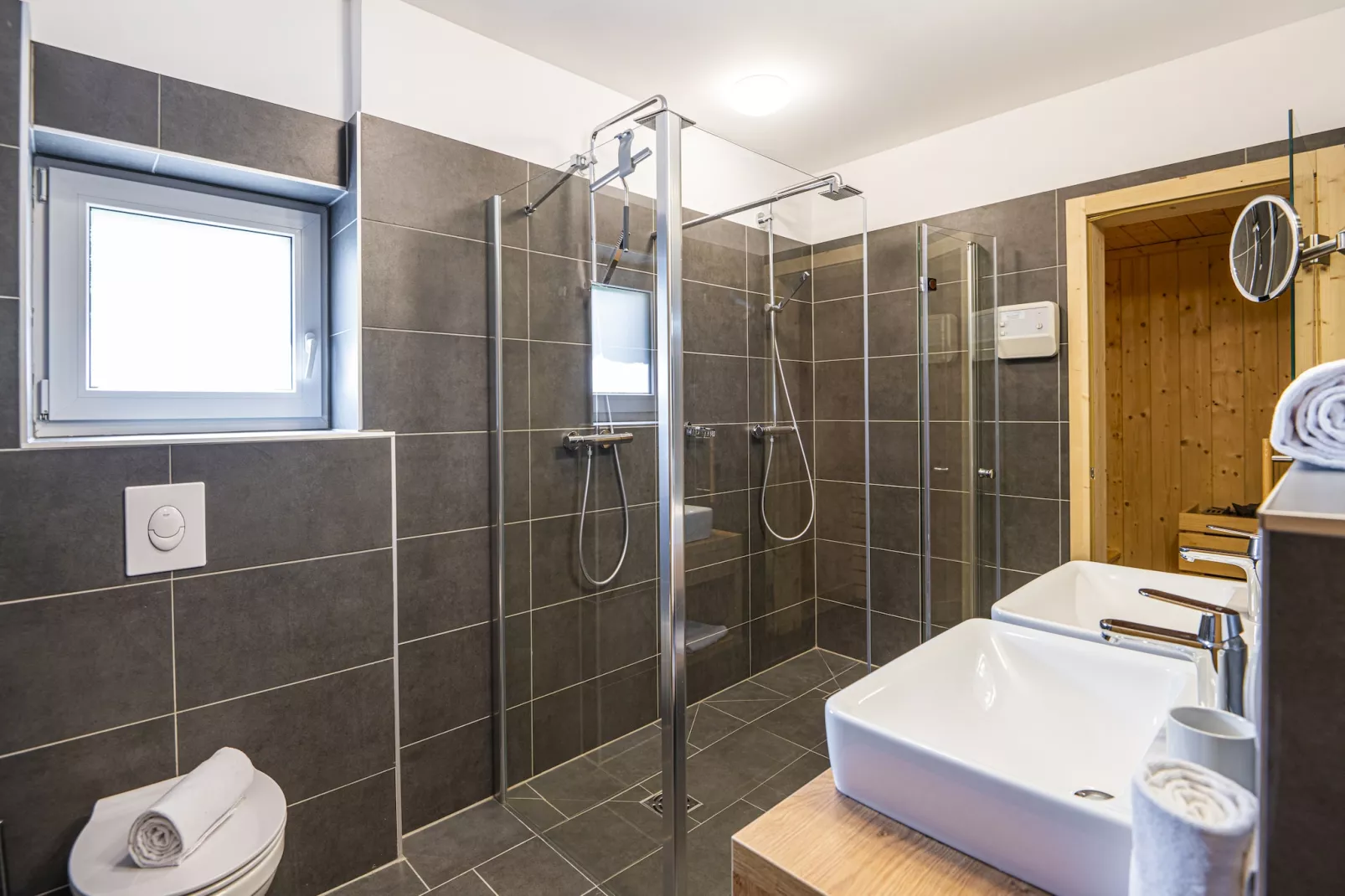 Deluxe Chalet-Badkamer