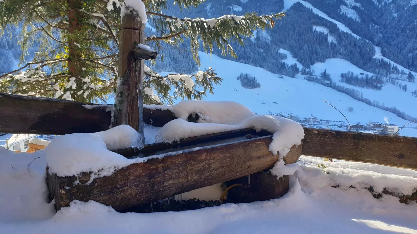 Sonnenhütte oben-Tuin winter