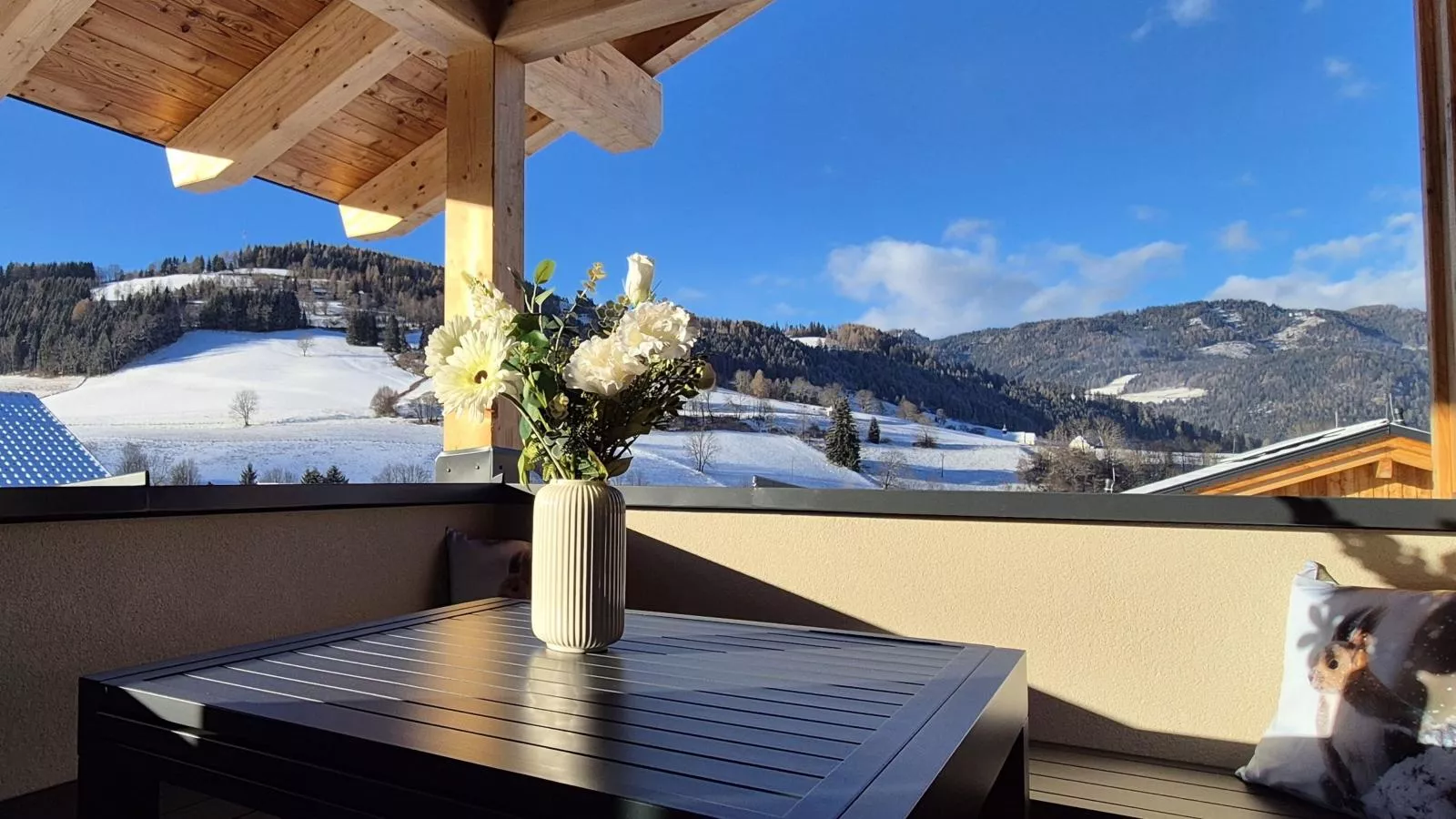 Almchalet Alpenglück-Terrasbalkon