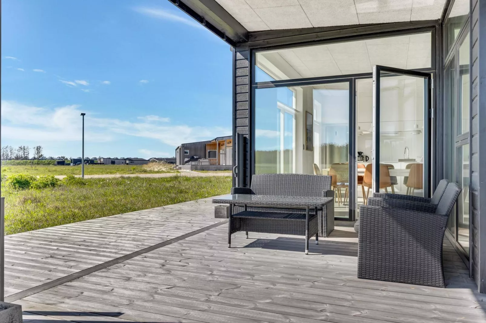 Ruim vakantiehuis in Lokken-Buitenlucht